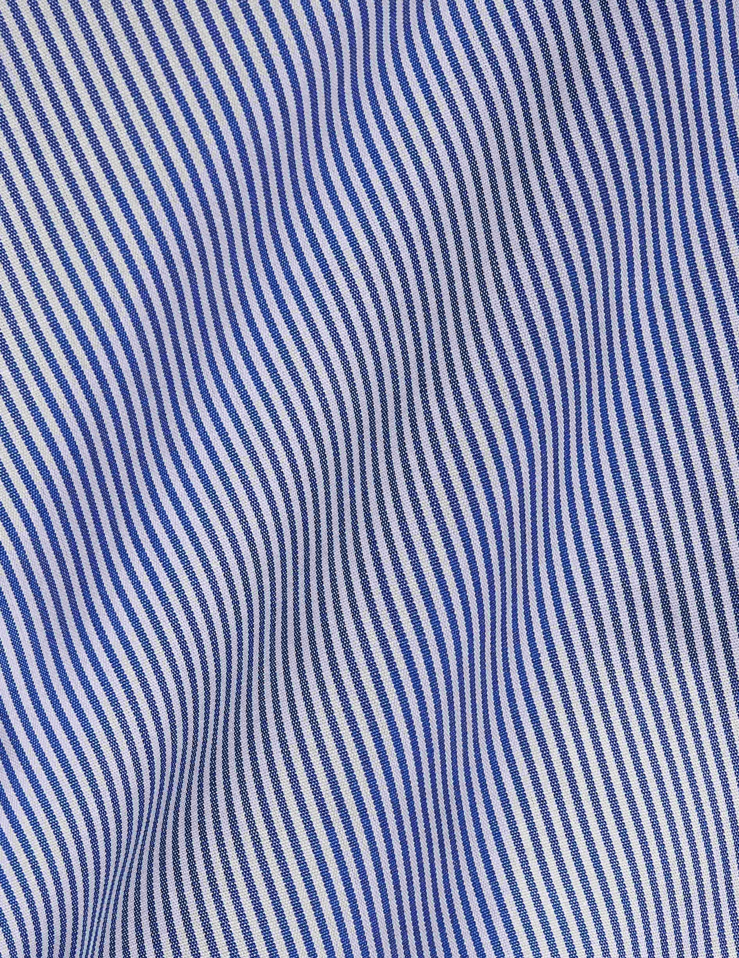 Semi-fitted blue striped shirt - Poplin - Italian Collar#2