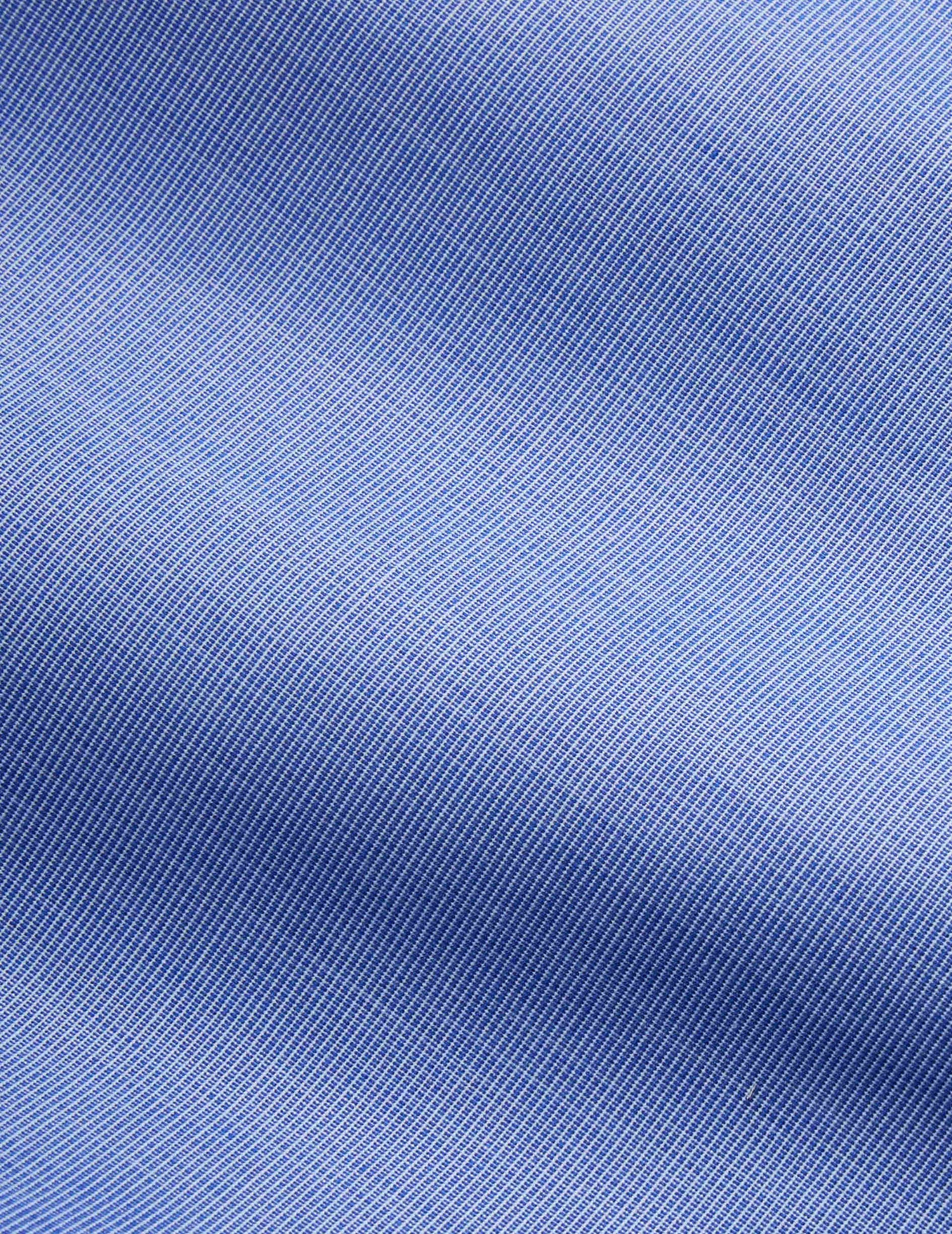 Chemise Semi-ajustée bleue - Fil-à-fil - Col Figaret#2