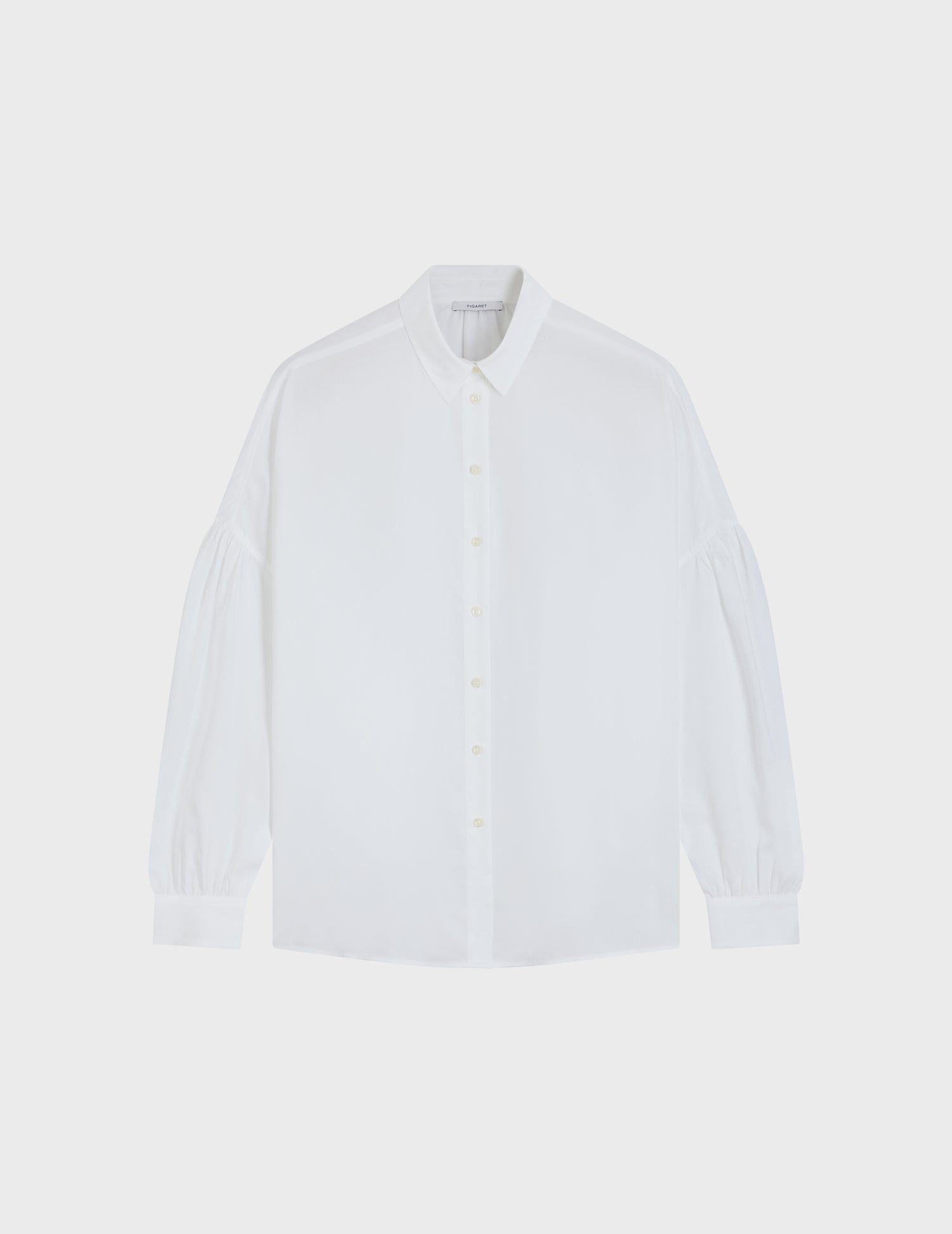 white Oversized Crystal shirt - Tencel#4