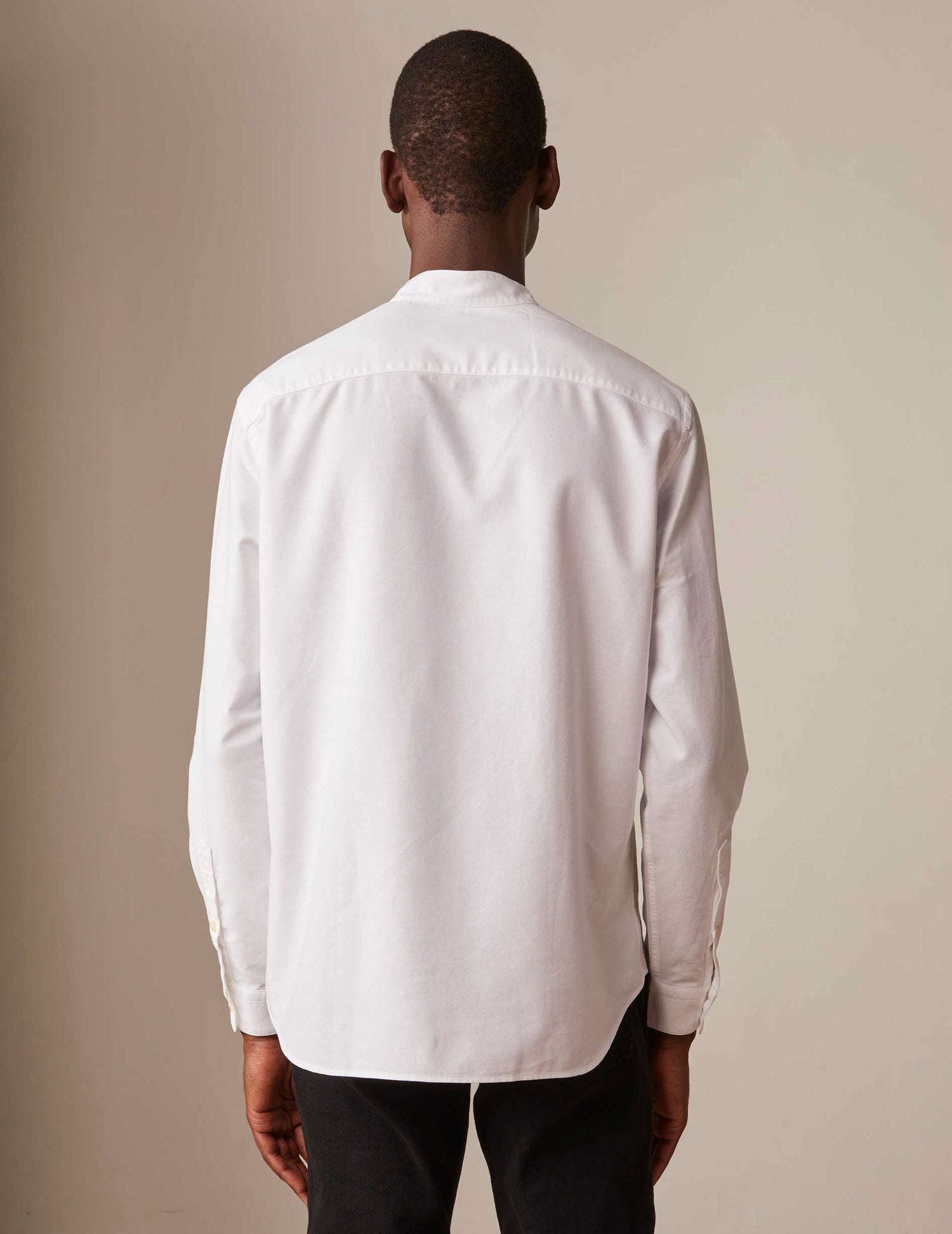 White Carl shirt - Oxford - Open straight Collar#2