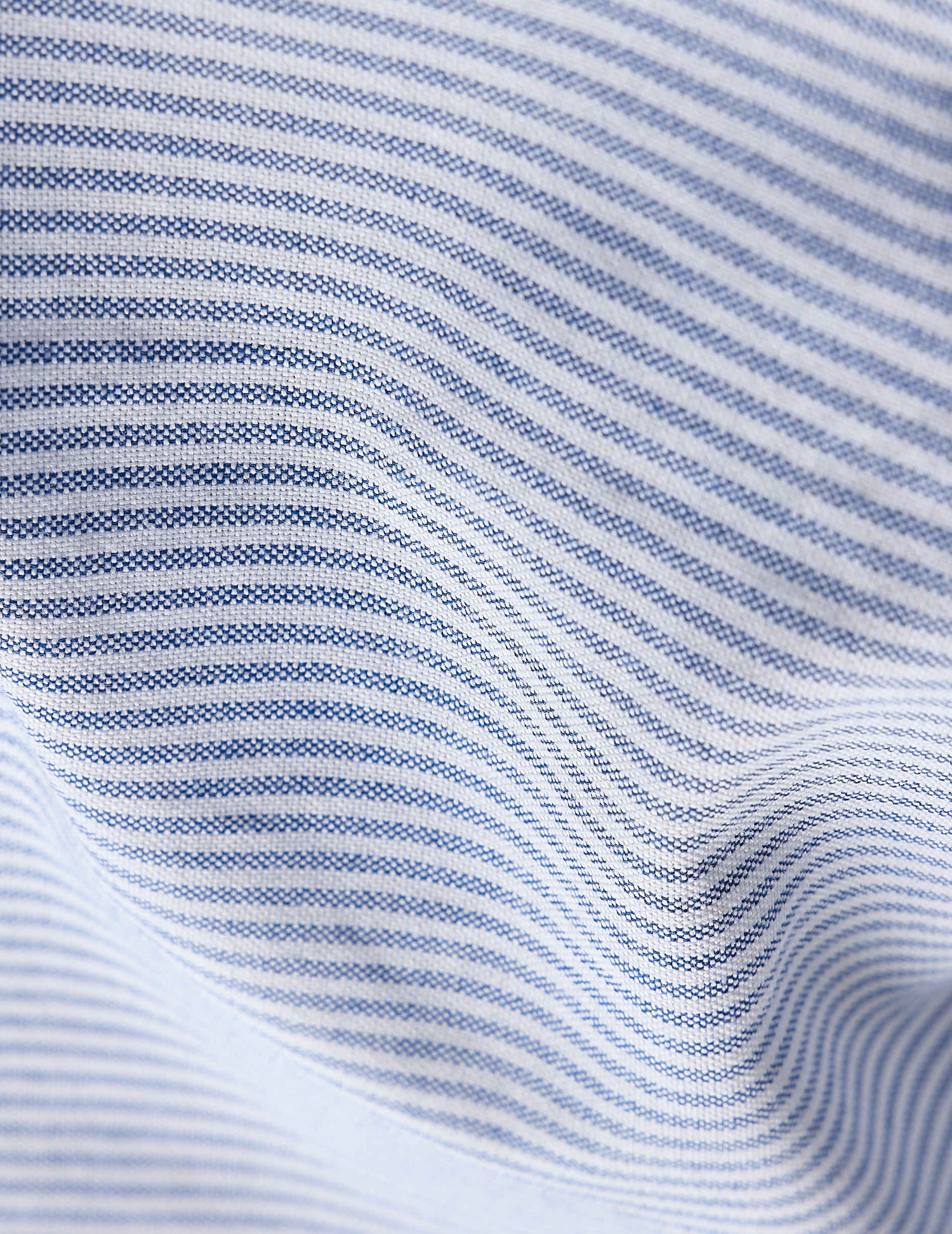 Blue striped Carl shirt - Oxford - Open straight Collar#5