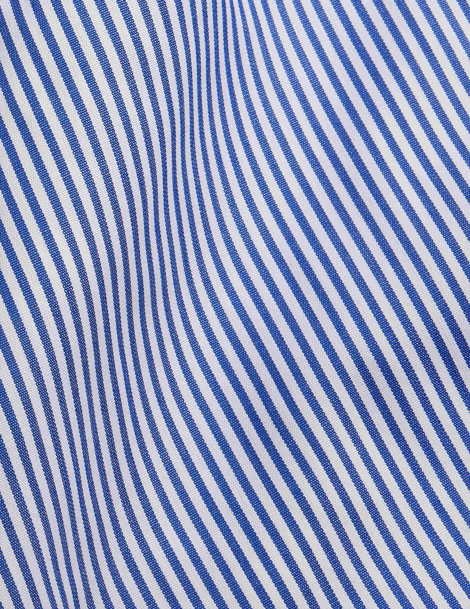 Chemise Semi-ajustée rayée bleue - Popeline - Col Figaret#2