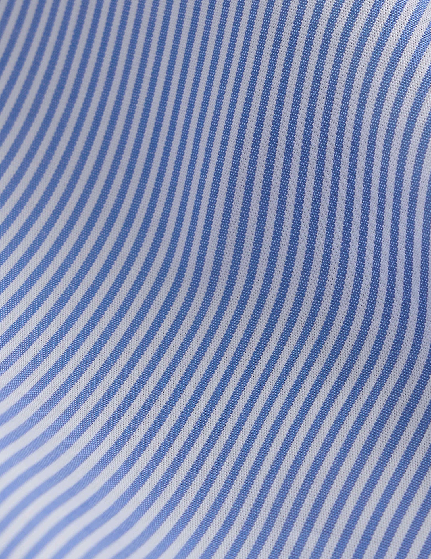 Chemise Semi-ajustée rayée bleue - Popeline - Col Américain#2