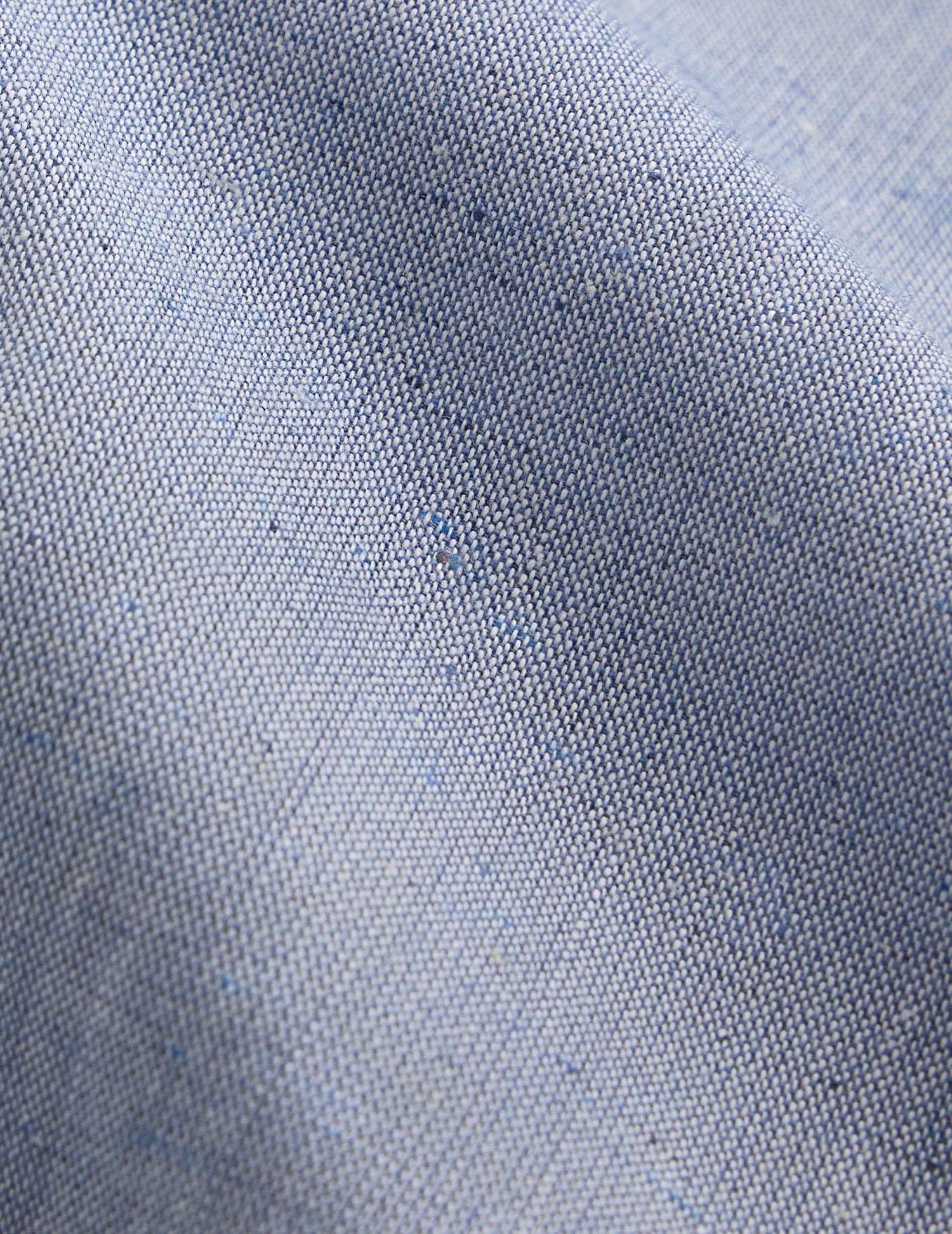 Chemise Auguste bleu chiné - Toile de coton - Col Français#2