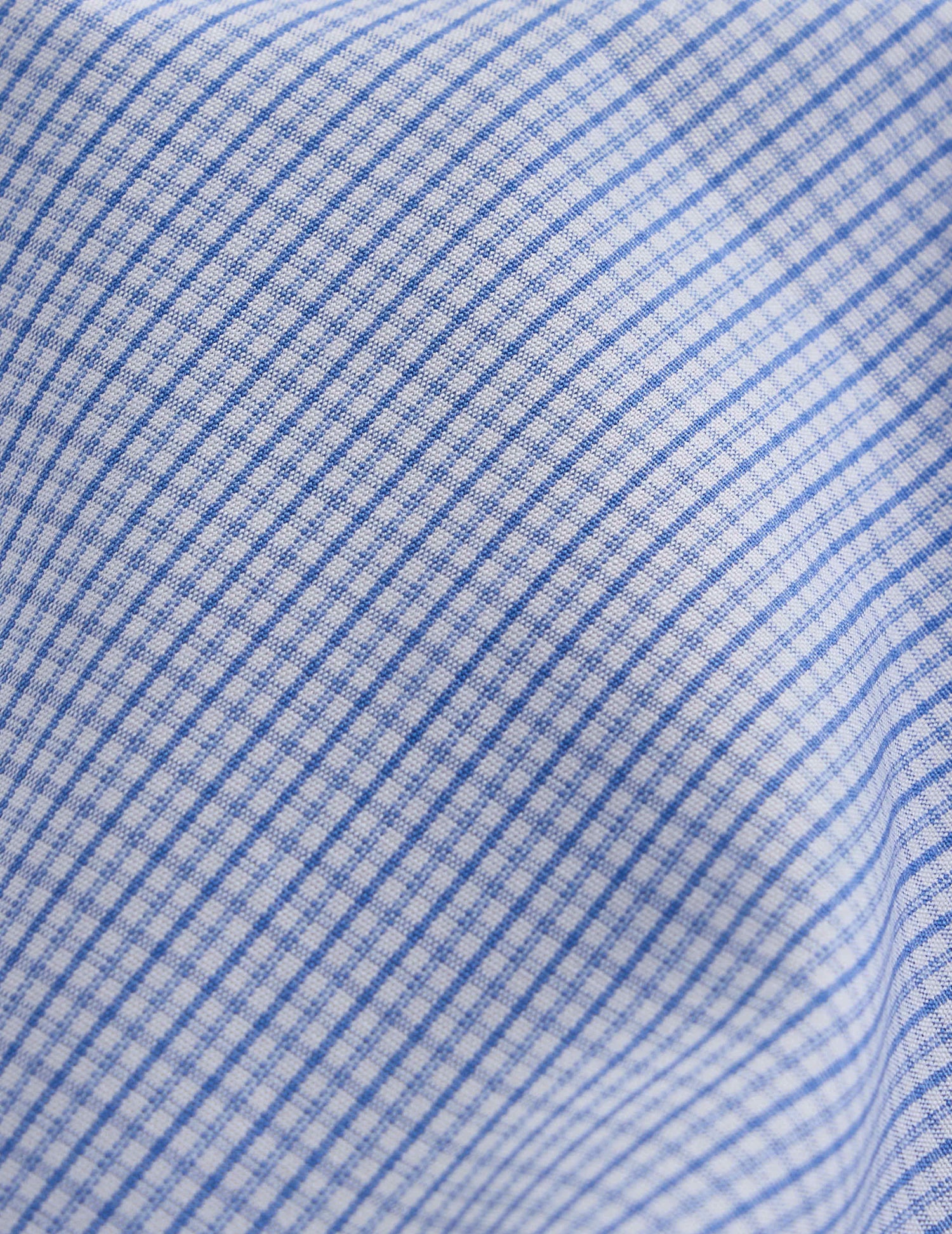 Fitted blue checked shirt - Poplin - Italian Collar#2