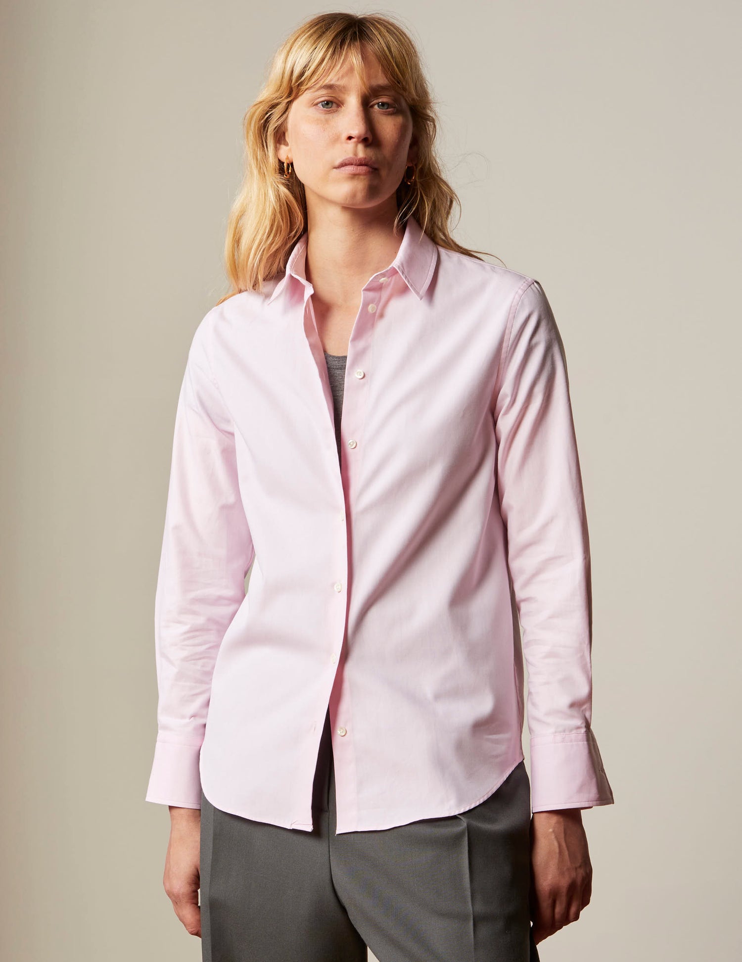Chemise Marion rose - Pinpoint#3