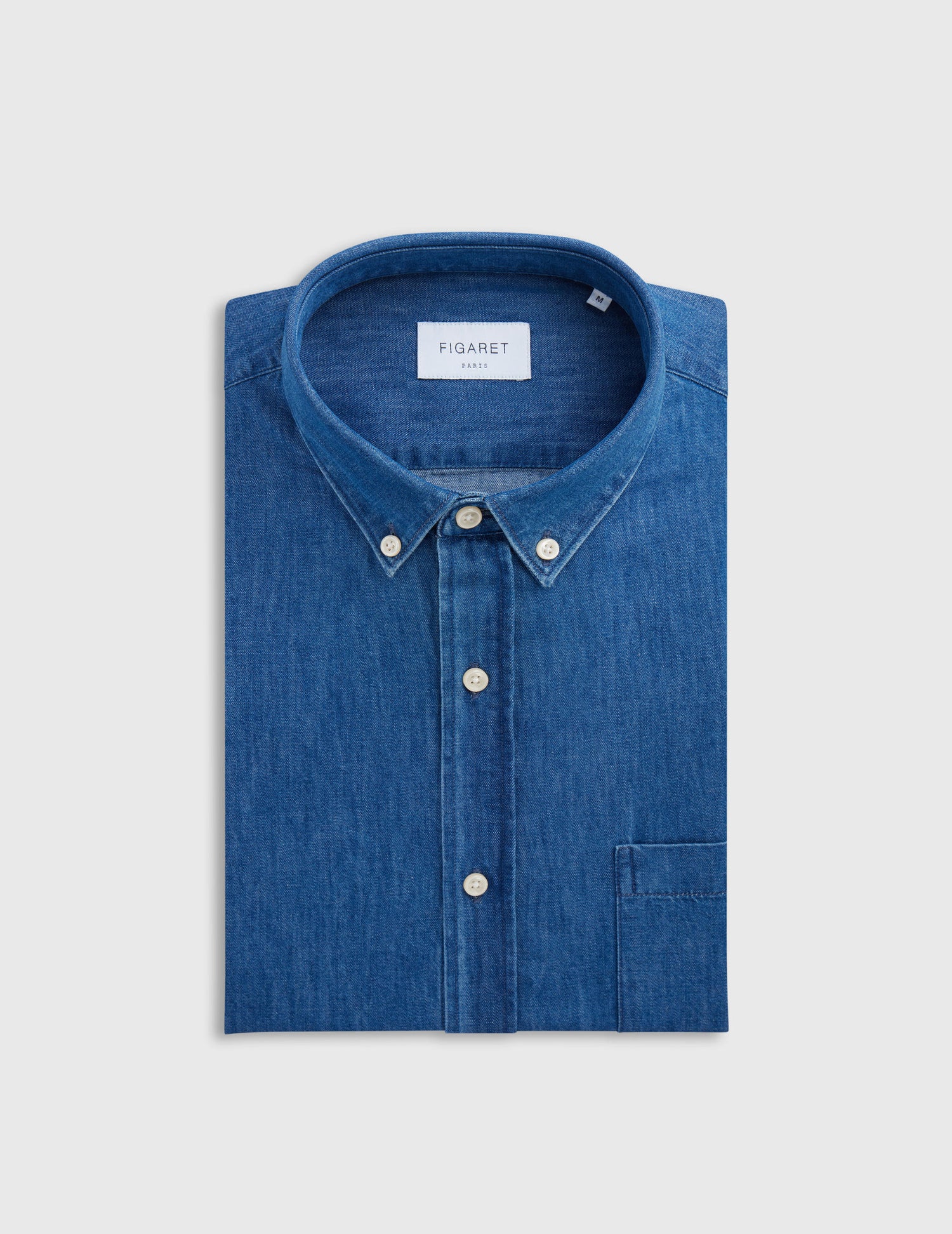 Blue denim Gabriel shirt - Denim - American Collar#4
