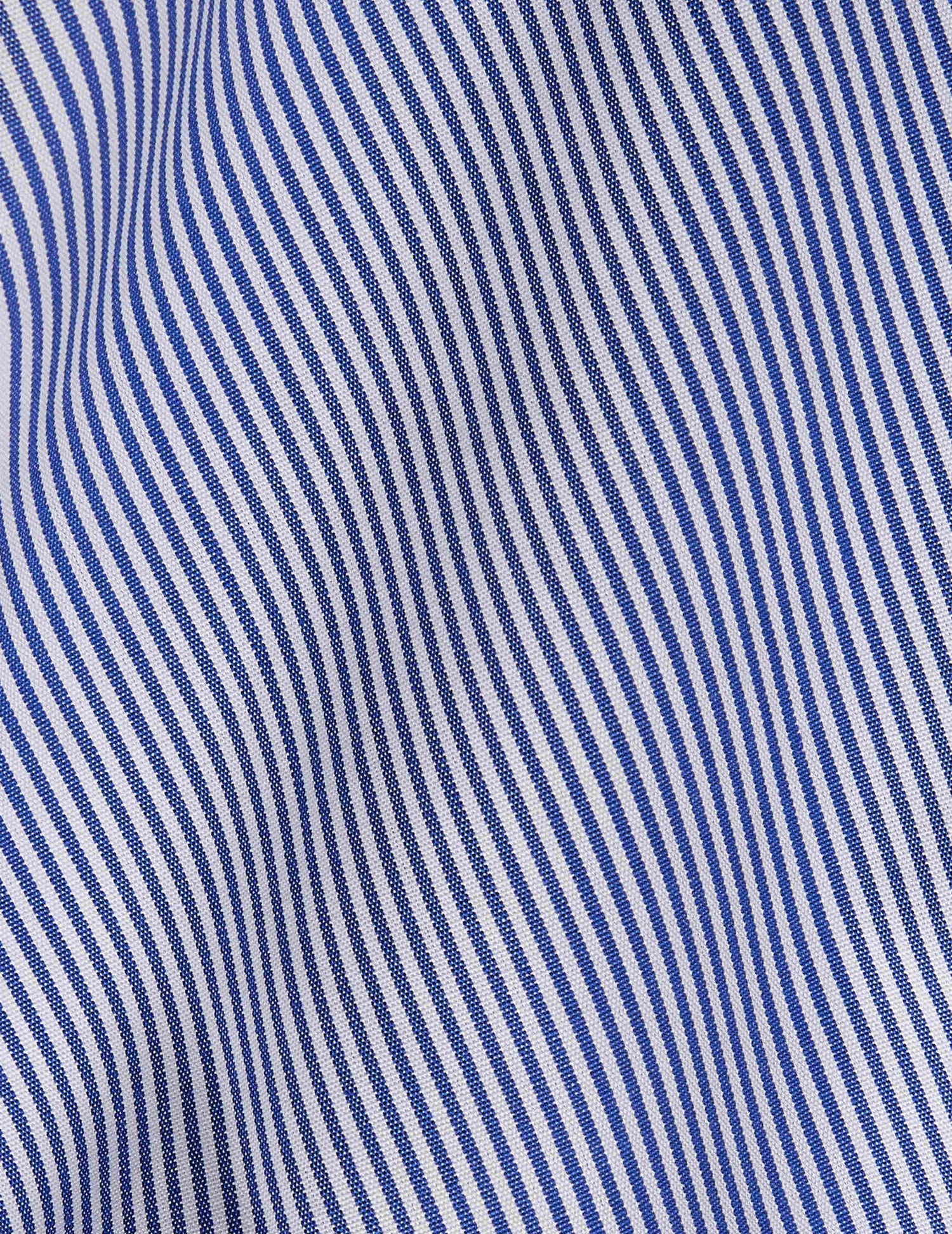 Chemise Classique rayée bleue - Popeline - Col Américain#2