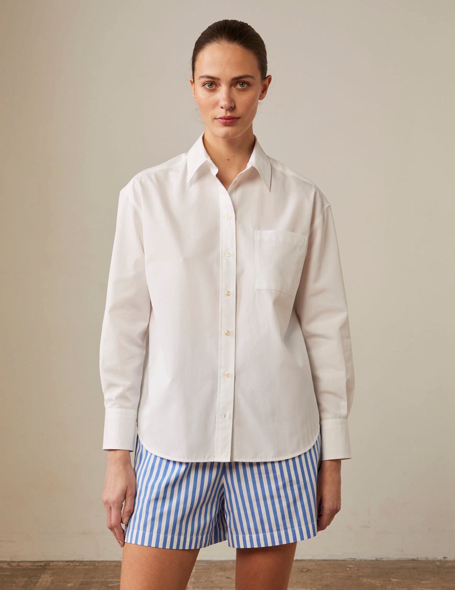 White Charlotte shirt - Poplin#3