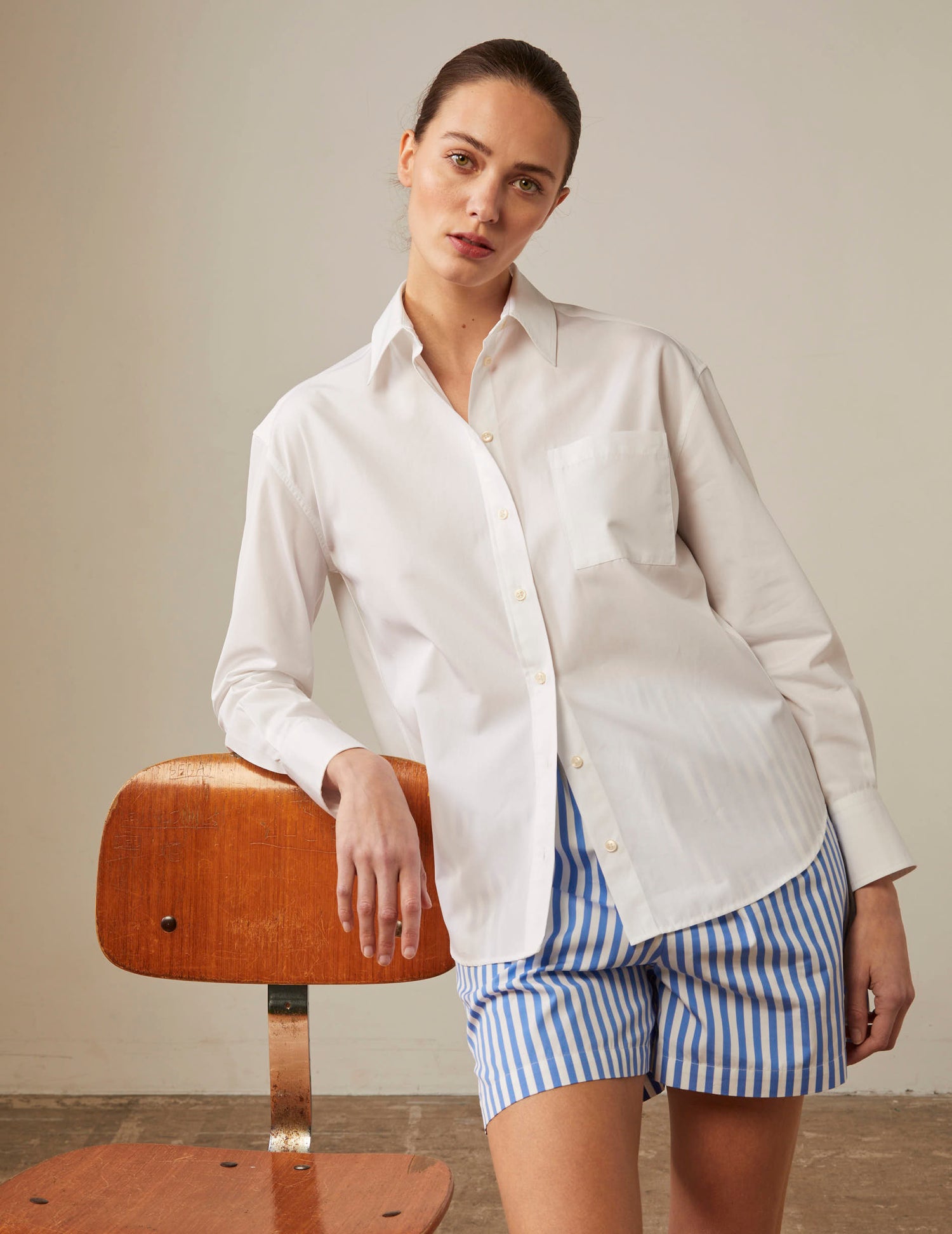 White Charlotte shirt - Poplin