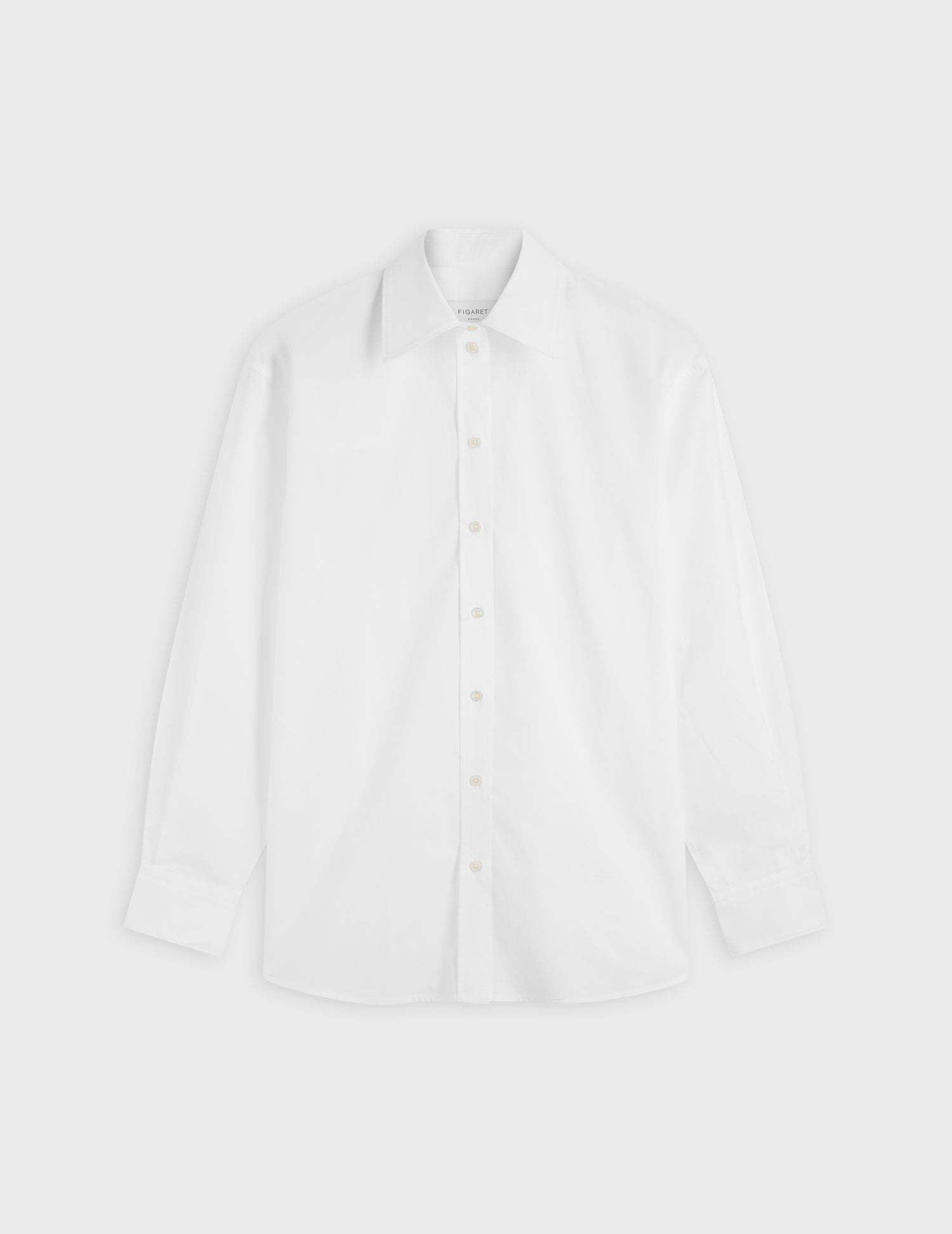 white Oversized Delina shirt - Poplin#4