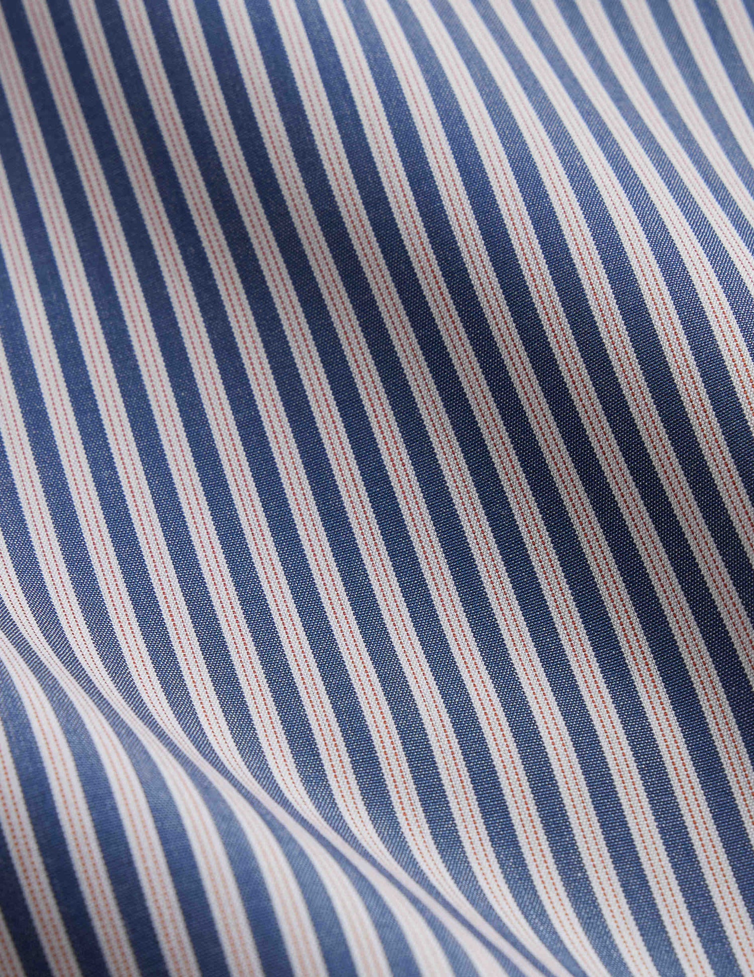 Chemise ajustée rayée bleu marine - Popeline - Col Figaret#2