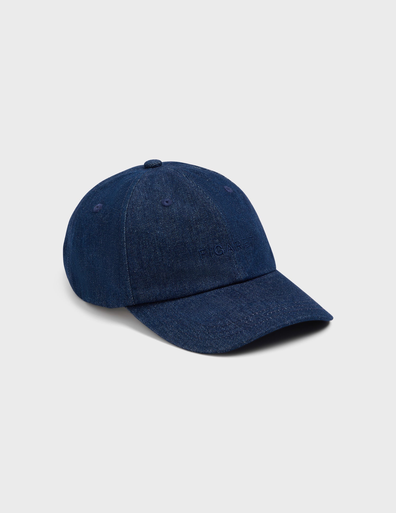 Casquette en denim bleu