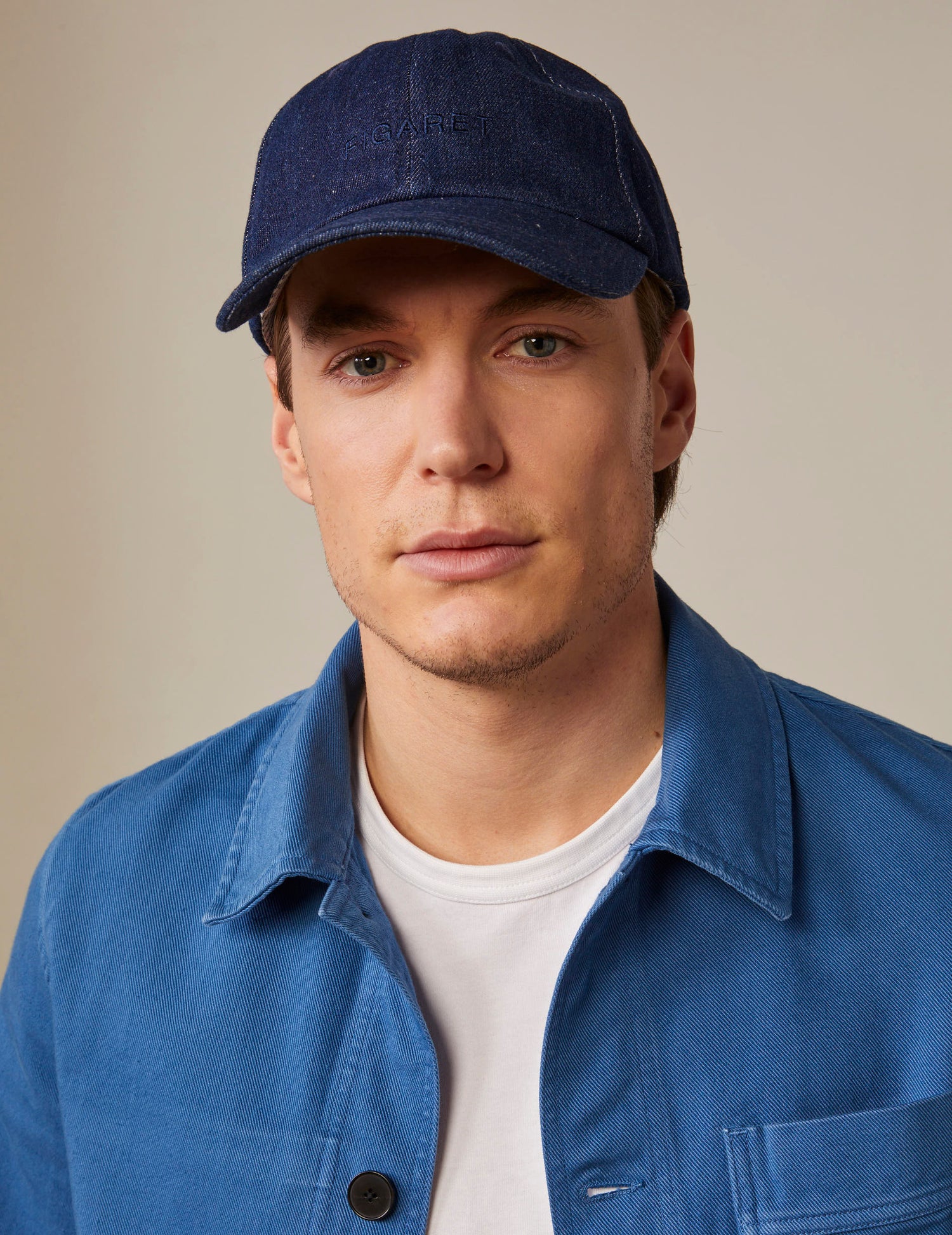 Casquette en denim bleu