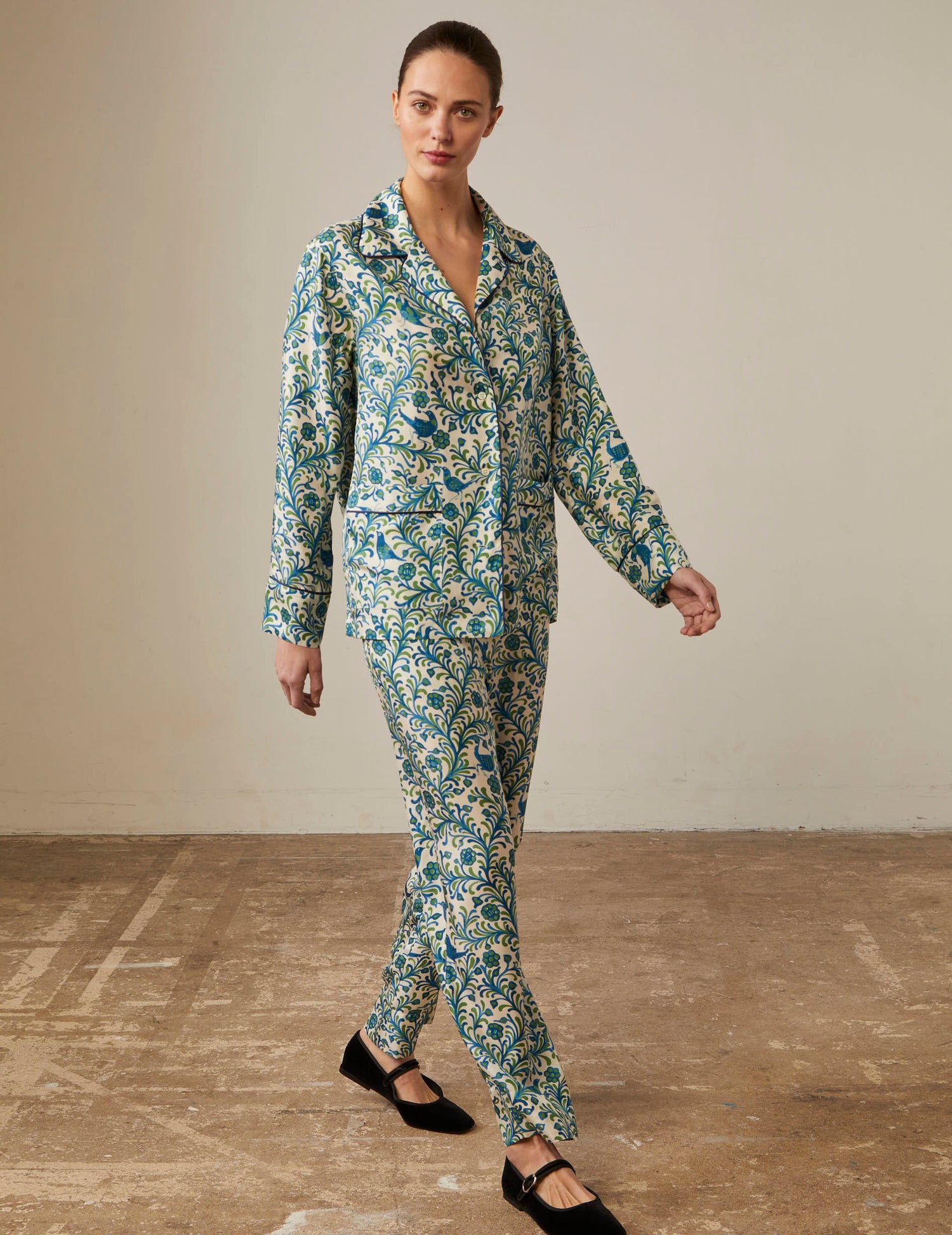 Chemise Arcos en soie - Col Pyjama#4