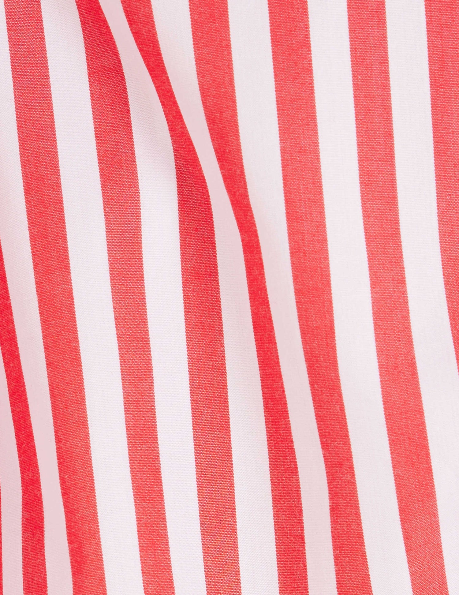 Oversized red striped Delina shirt - Poplin - Shirt Collar#6