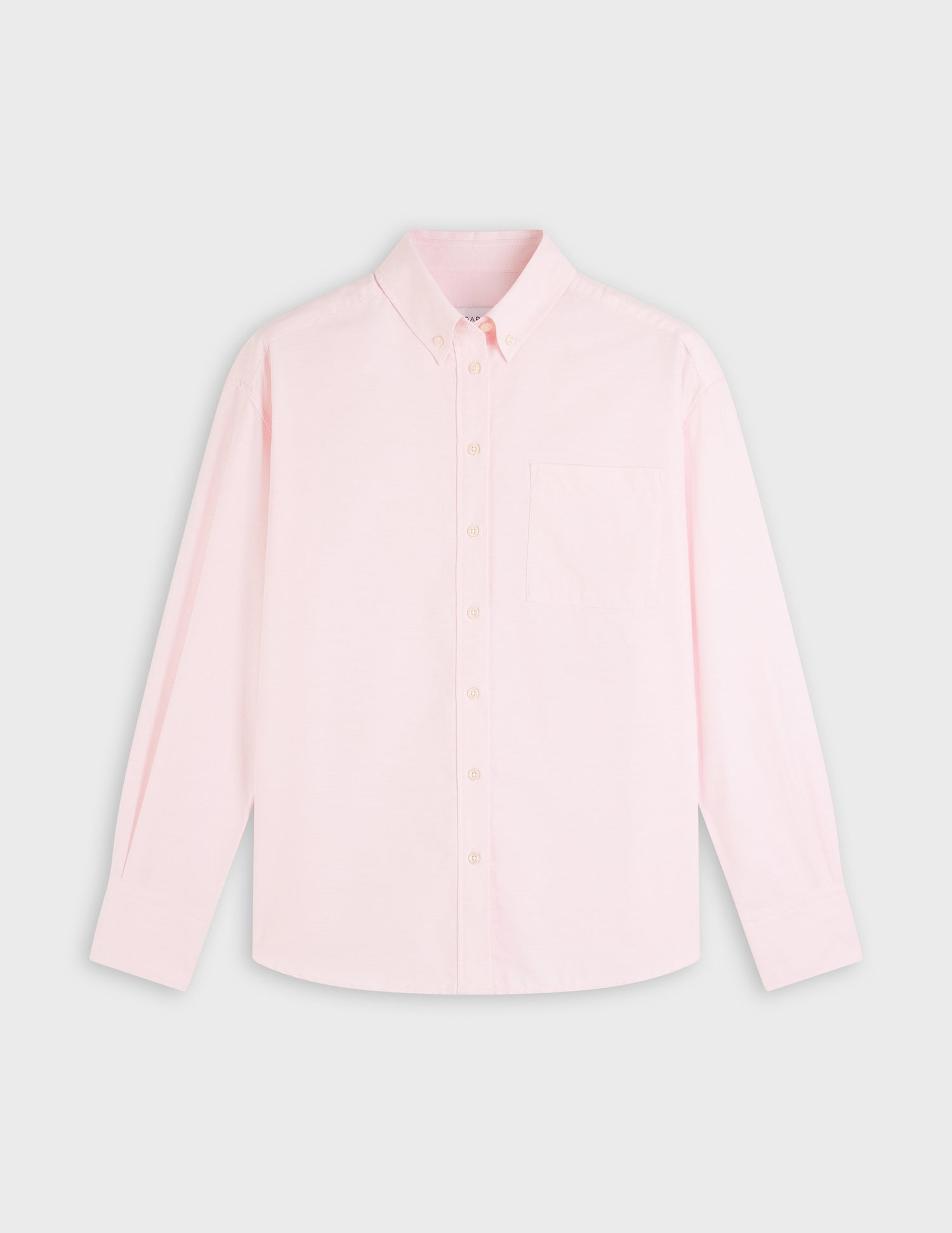 Chemise Gaëlle rose - Oxford - Col Américain#2