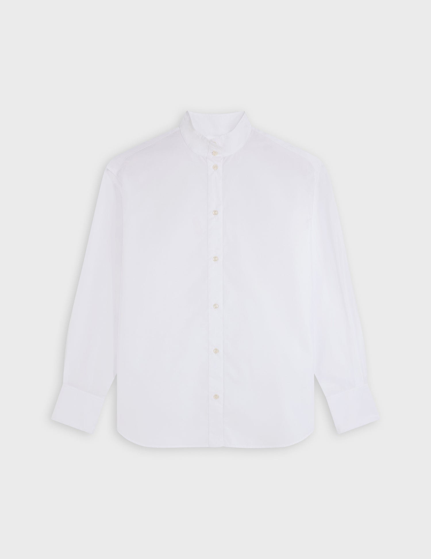 White Hanaée shirt - Poplin - Right amount Collar#4