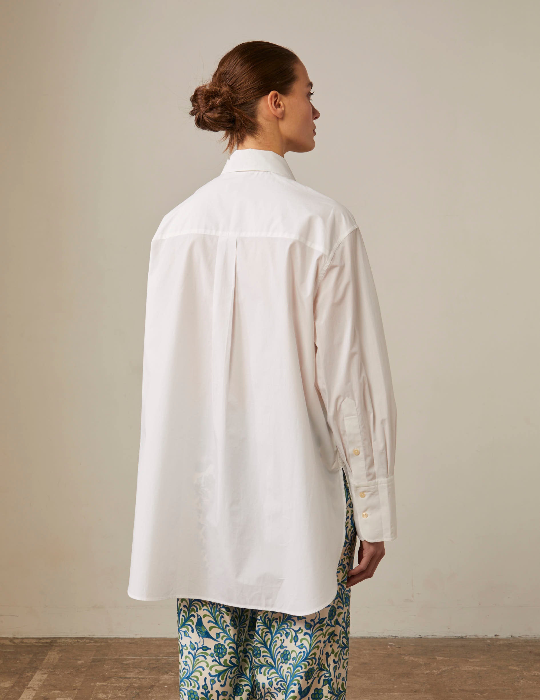 White Leonor shirt - Poplin - Shirt Collar