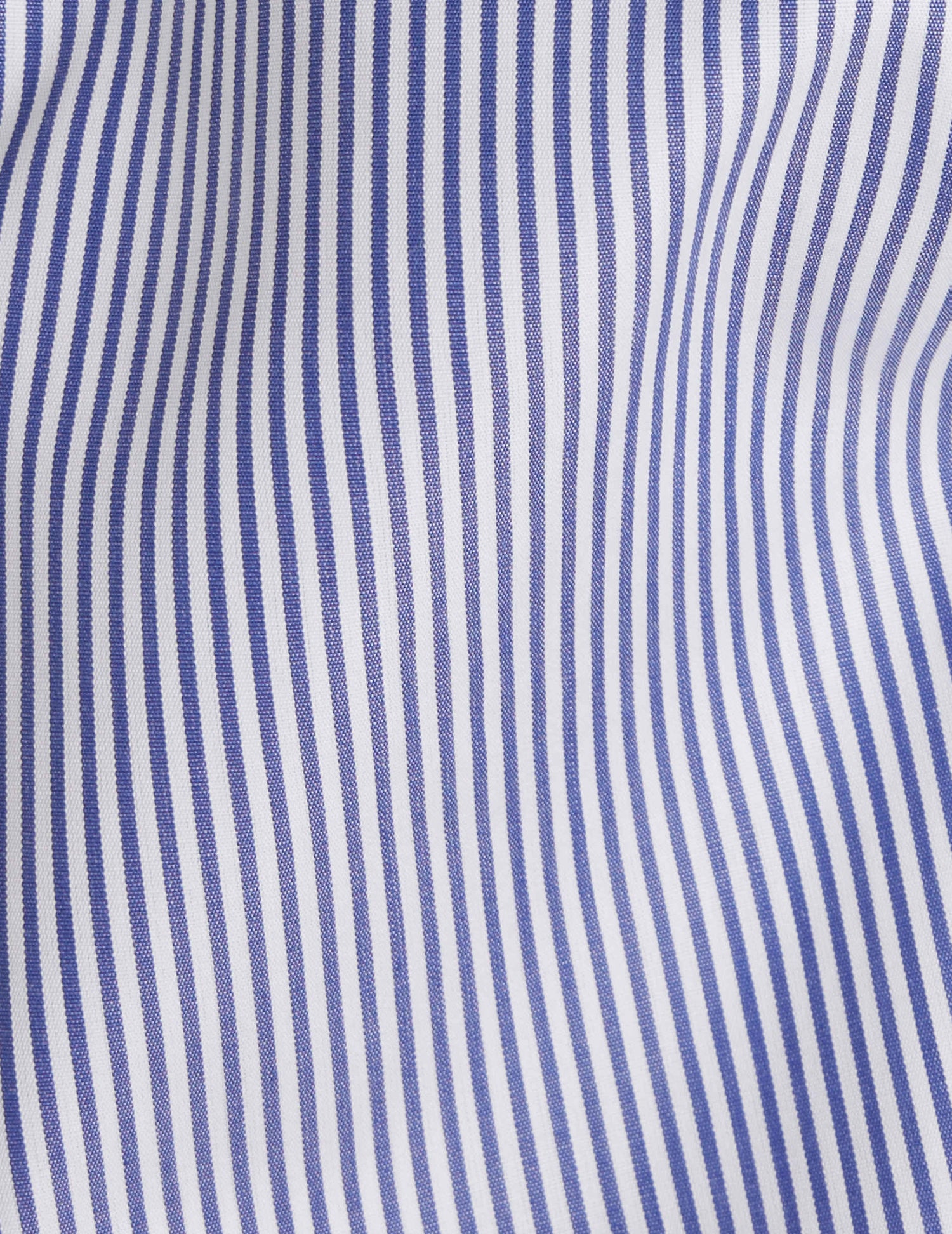 Chemise Louison gorge cachée rayée bleue - Popeline - Col Victorien#3
