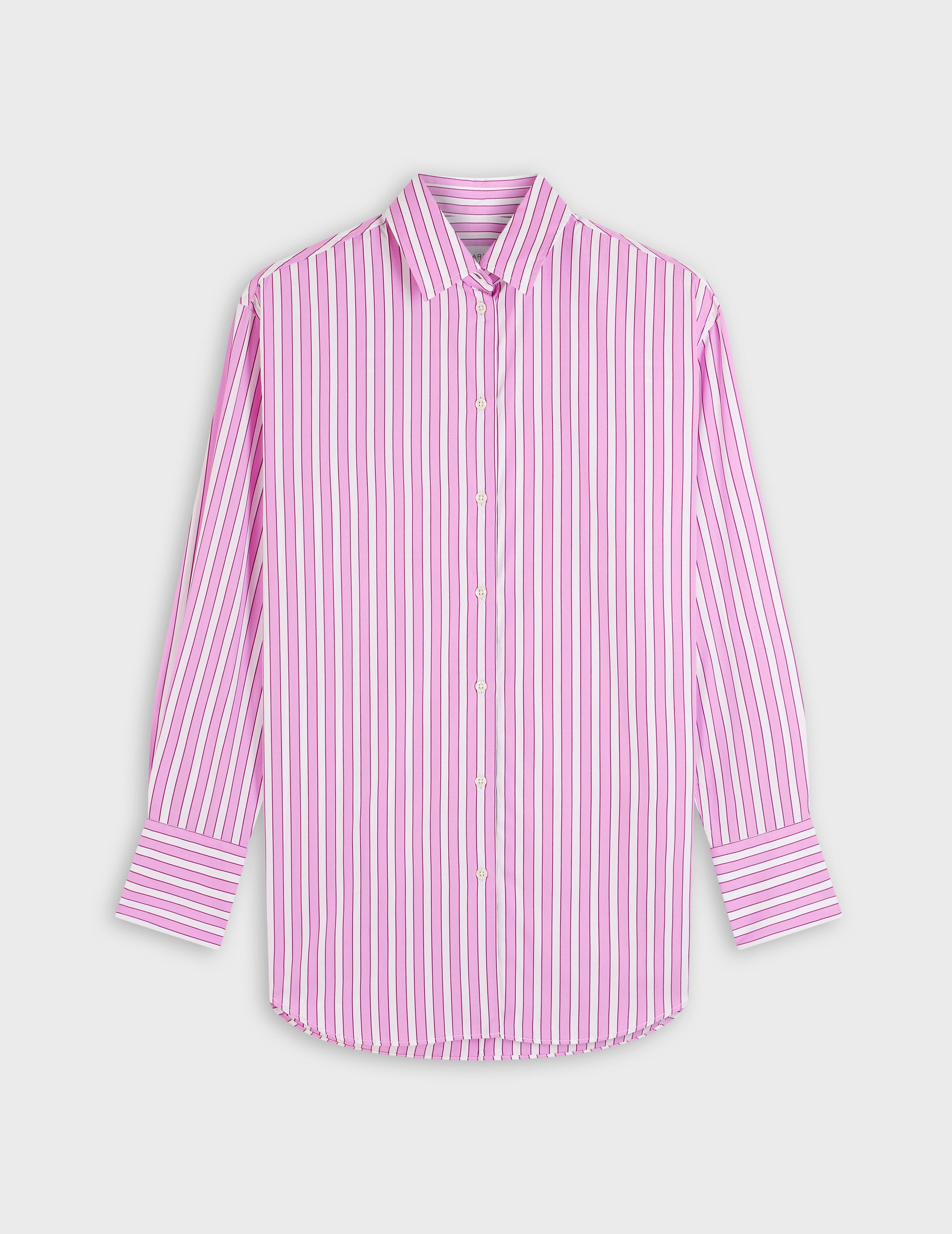 Chemise oversize Mathilde rayée rose