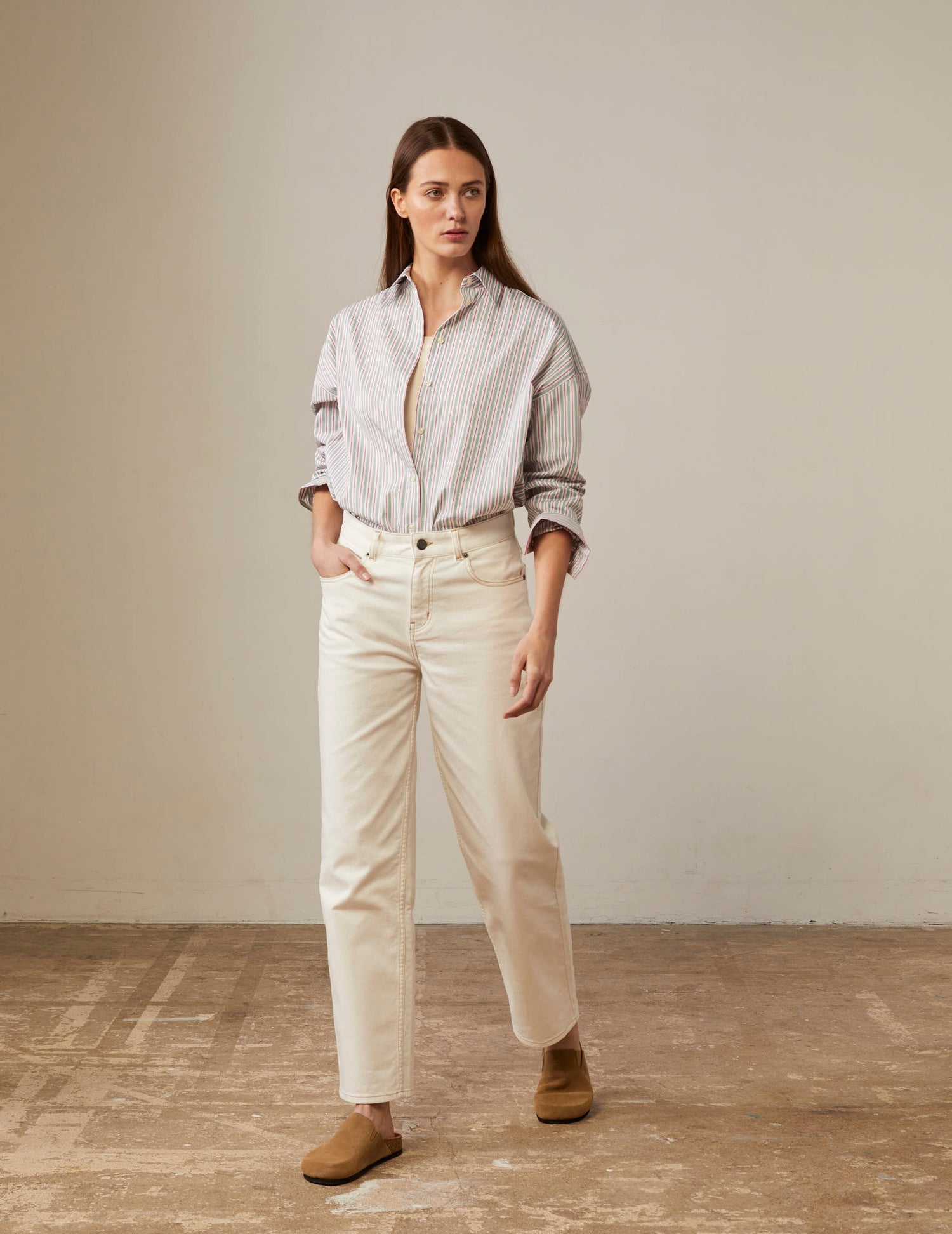 Henora jeans in white denim