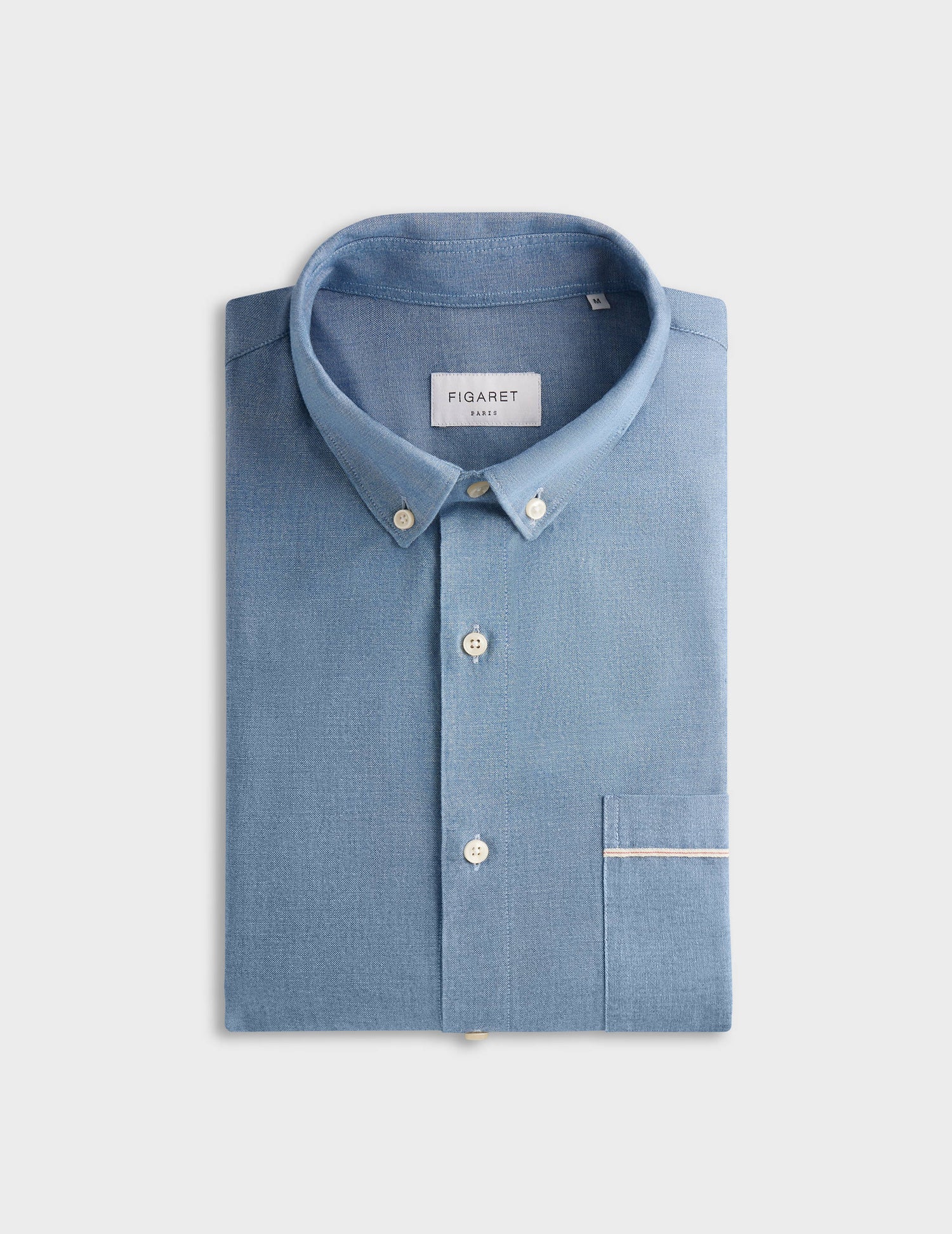 Amaury shirt in blue denim - Chambray - American Collar#6