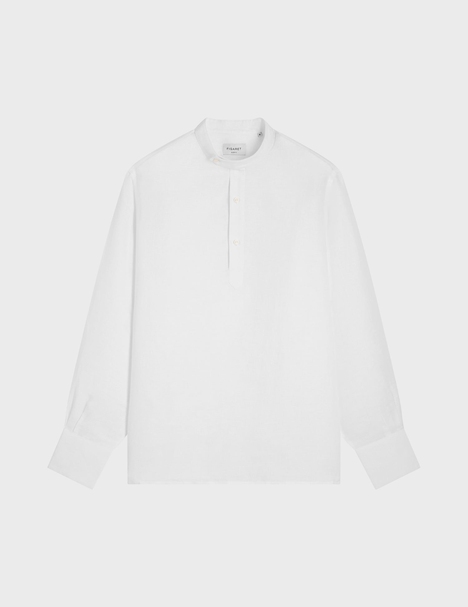 Arthur white linen shirt - Linen - Officer Collar#3