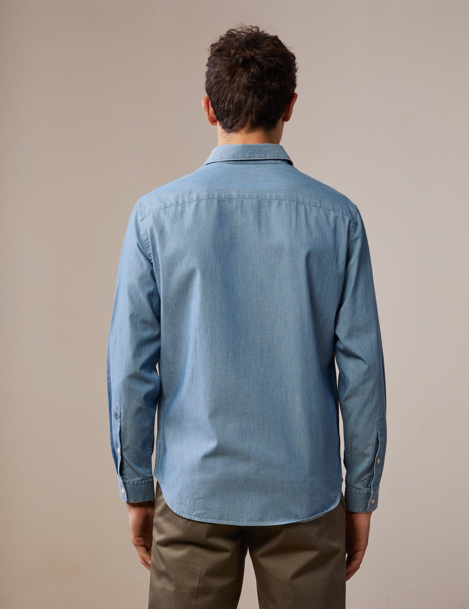 Blue Auguste shirt - Chambray - French Collar#3
