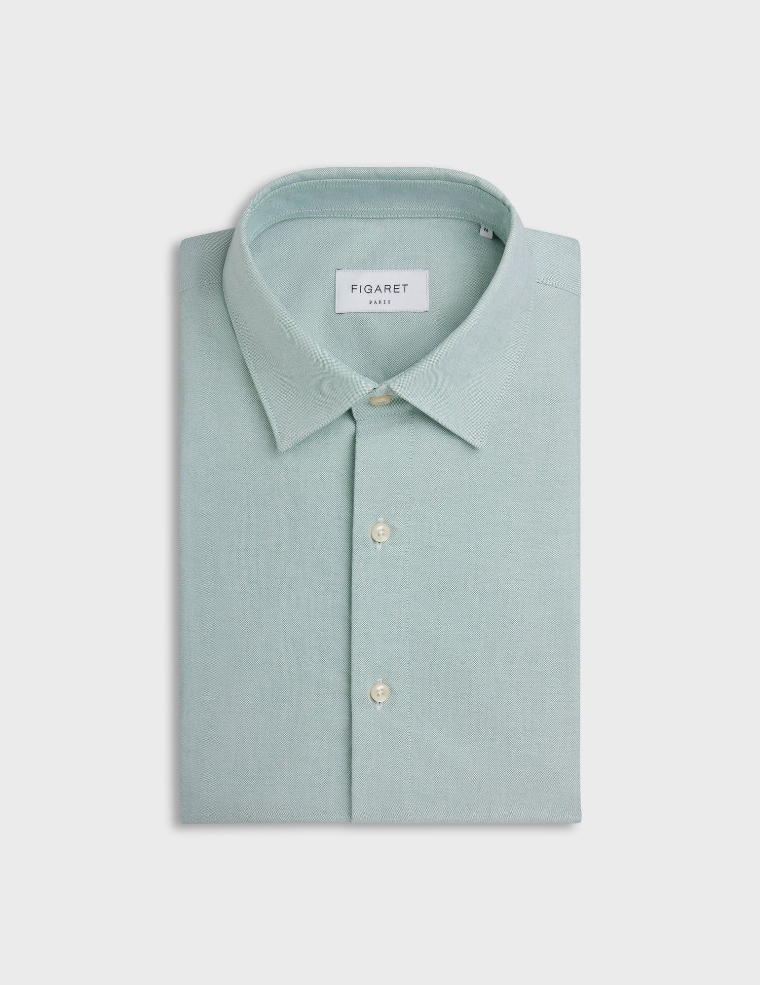 Light green Auguste shirt - Oxford - French Collar#4