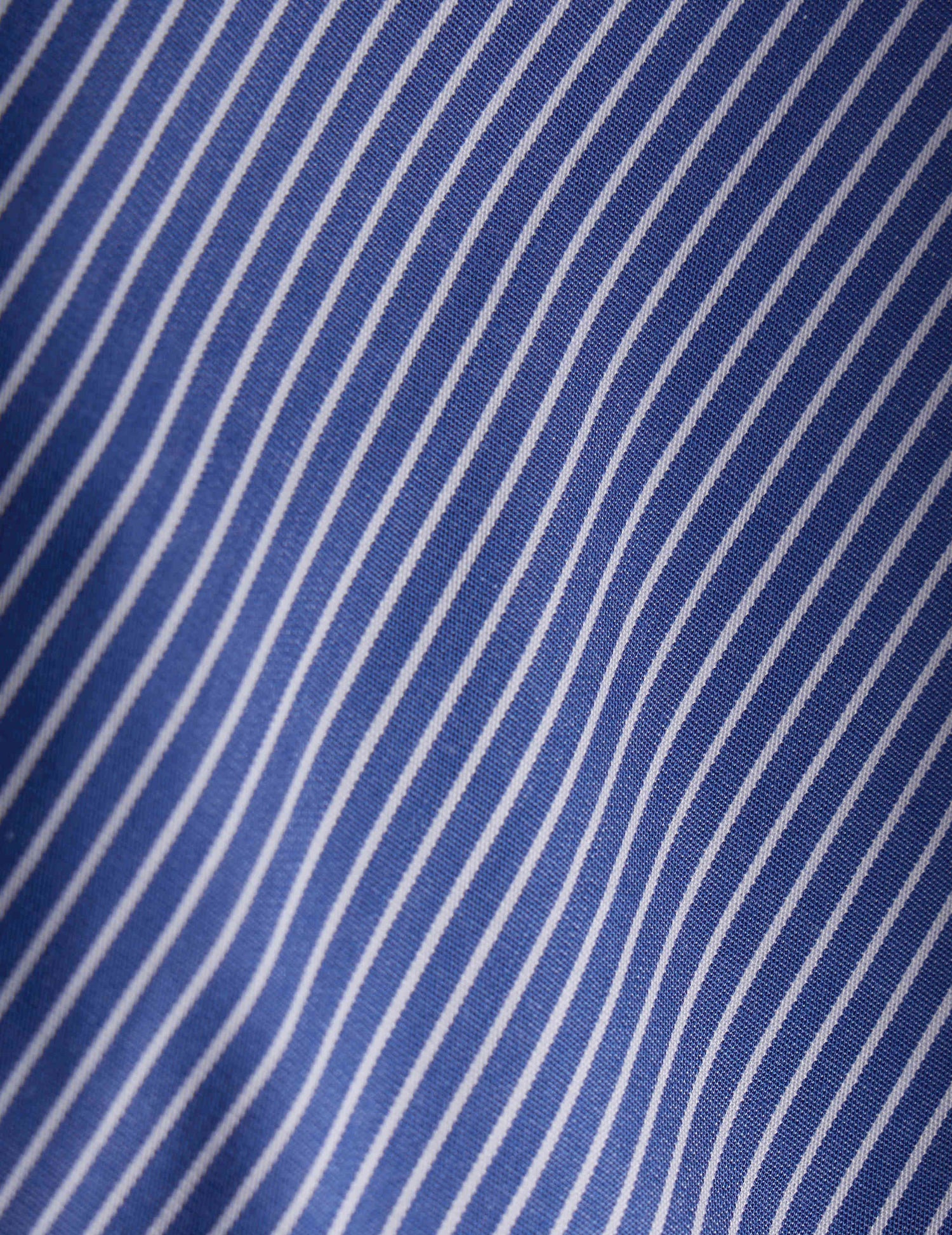 Blue striped semi-fitted shirt - Poplin - Figaret Collar#2