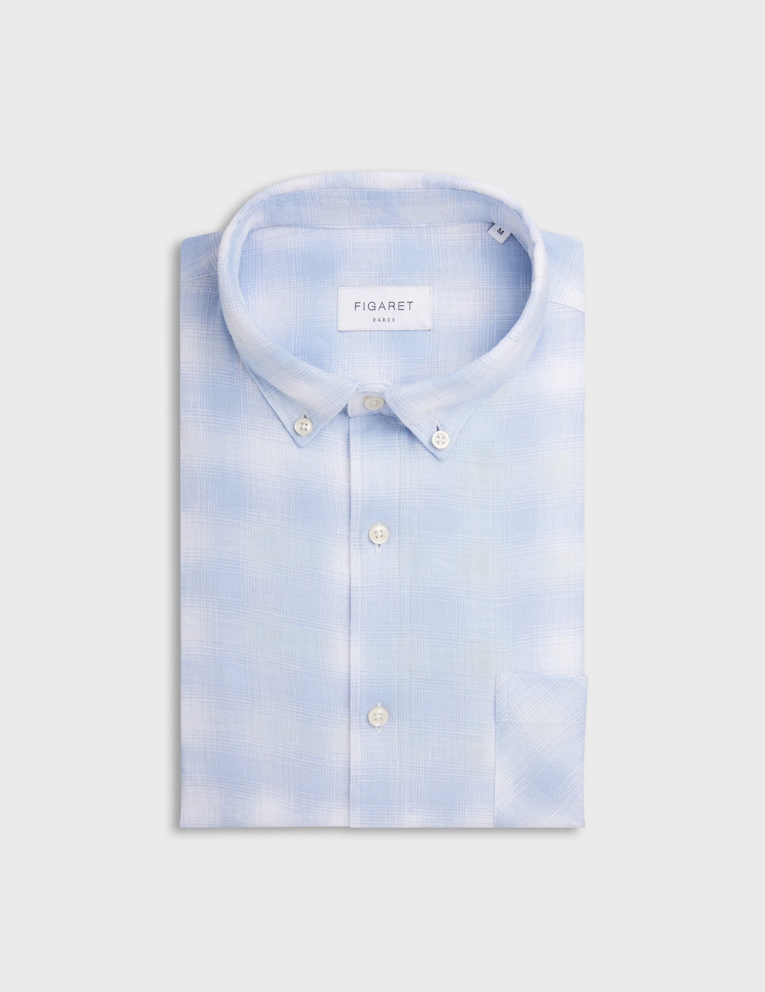 Blue check Gabriel shirt - Twill - American Collar#4