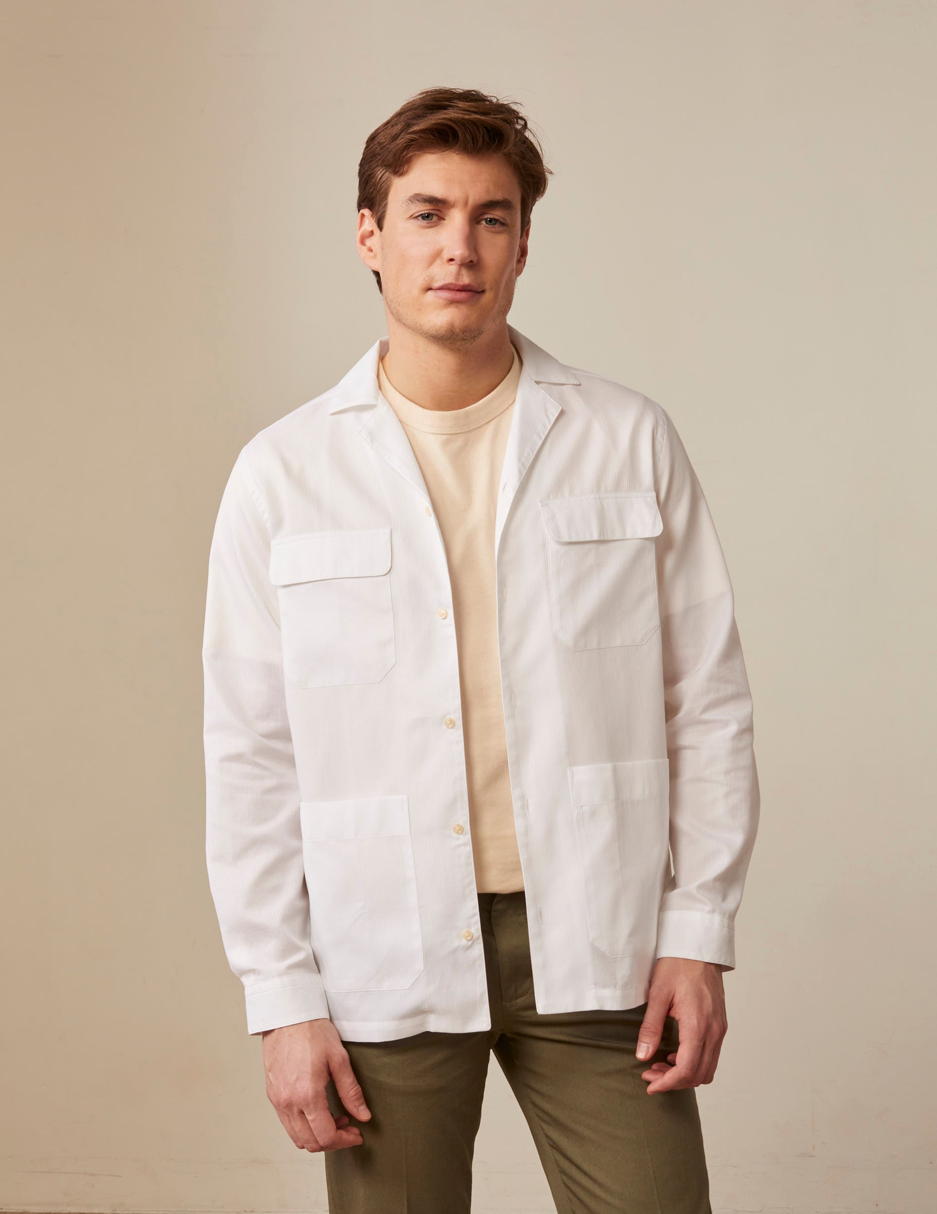 Horacio white shirt - Fashioned - Pyjamas Collar