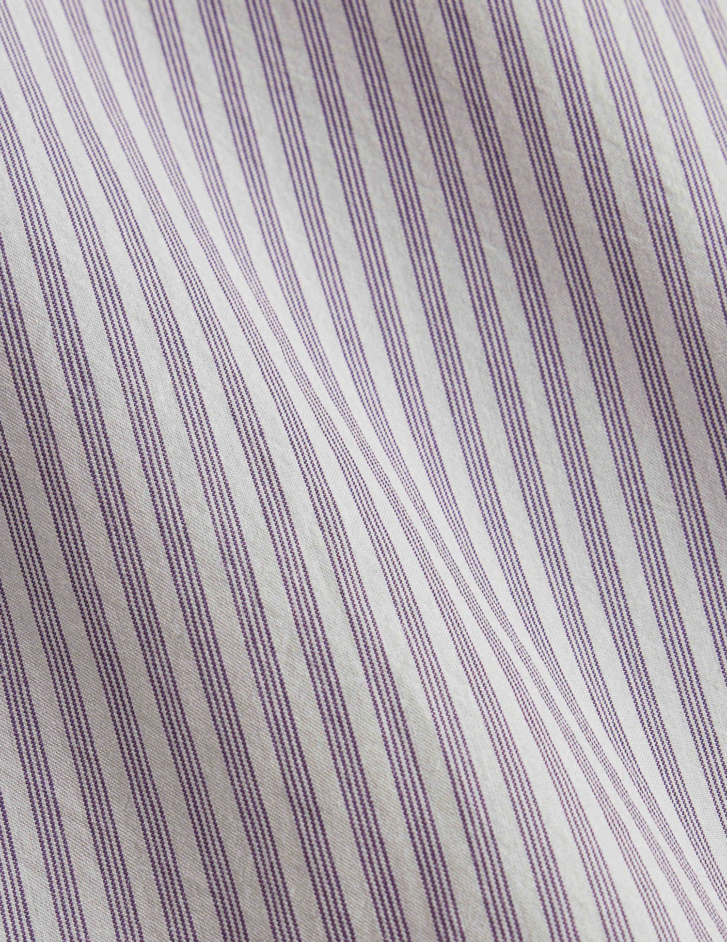 Chemise Léonard rayée violette - Popeline - Col Français#5