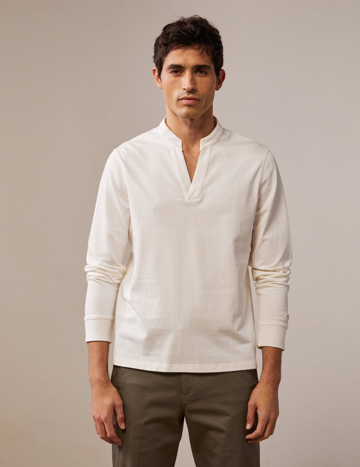 ecru cotton Charles T-shirt