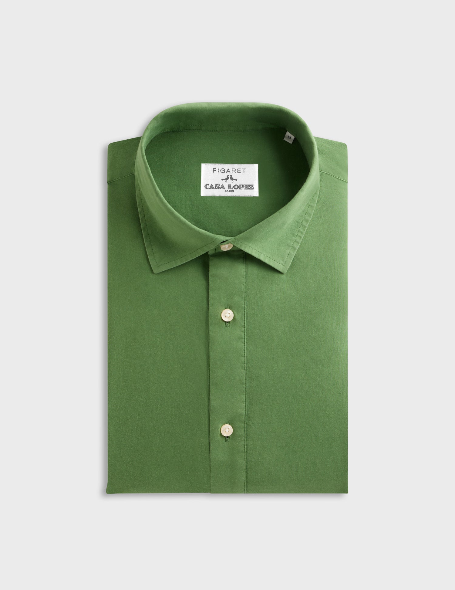 Chemise Cadaques verte - Voile de coton - Col Chemise #9