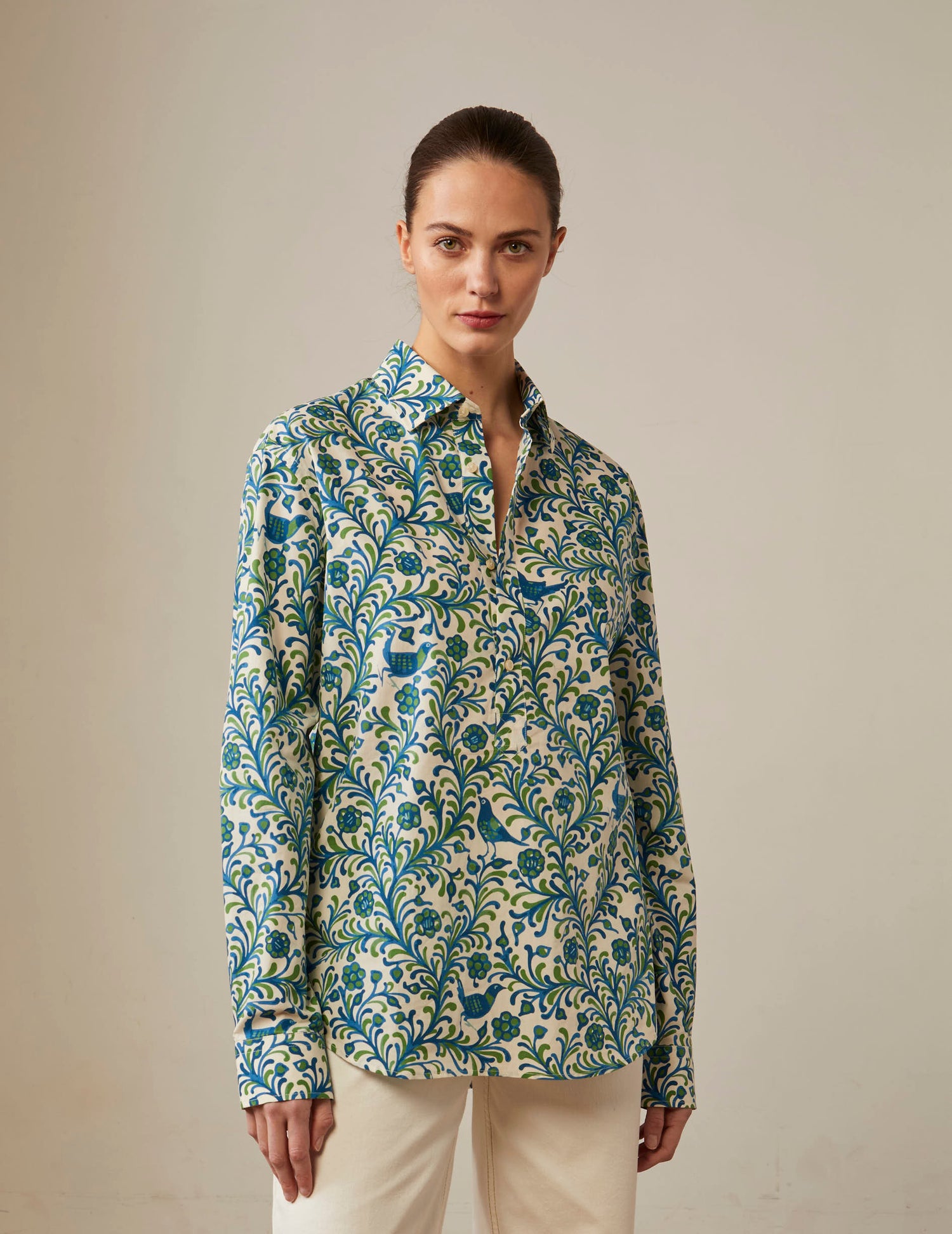 Cadaques printed shirt - Poplin - Shirt Collar#6