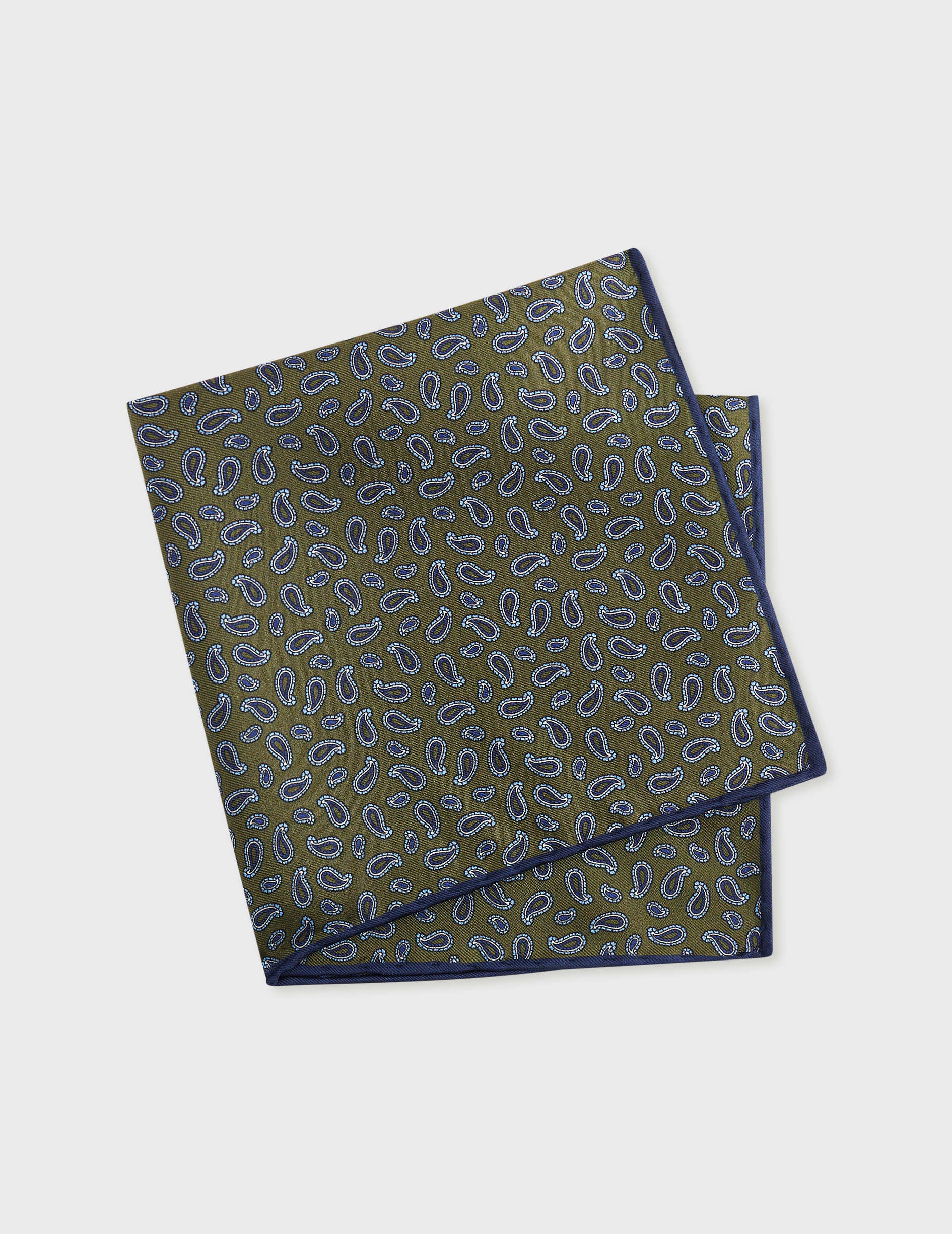 Twill pouch with khaki pattern