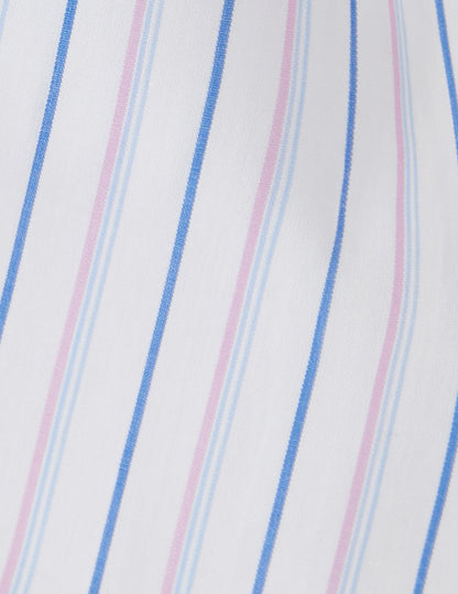 Amber blue striped shirt