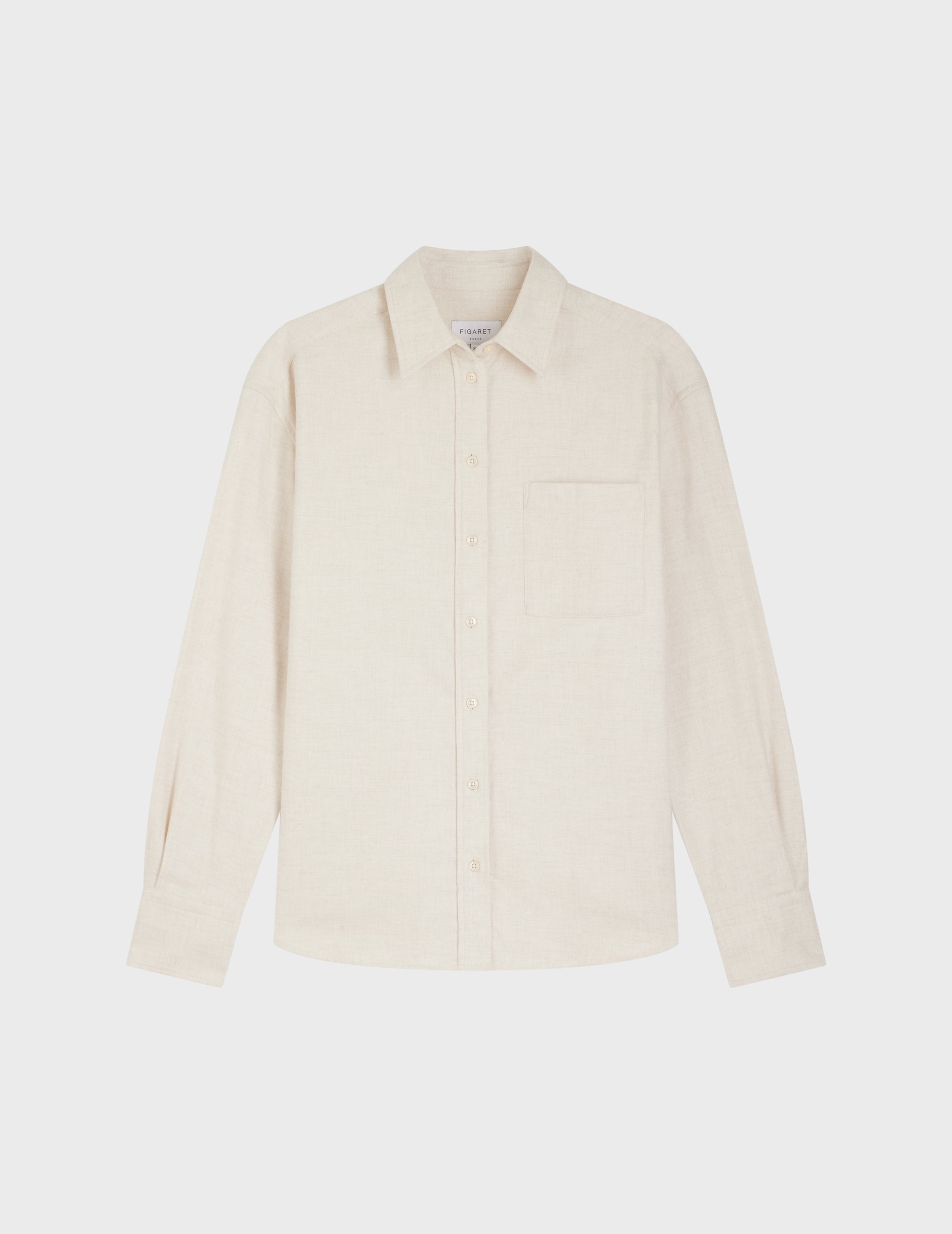 Charlotte ecru shirt - Flannel - Shirt Collar