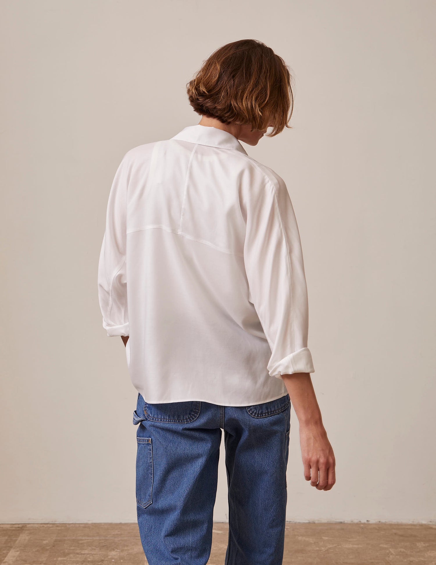 Ilaria white shirt - Lyocell - Shirt Collar#2