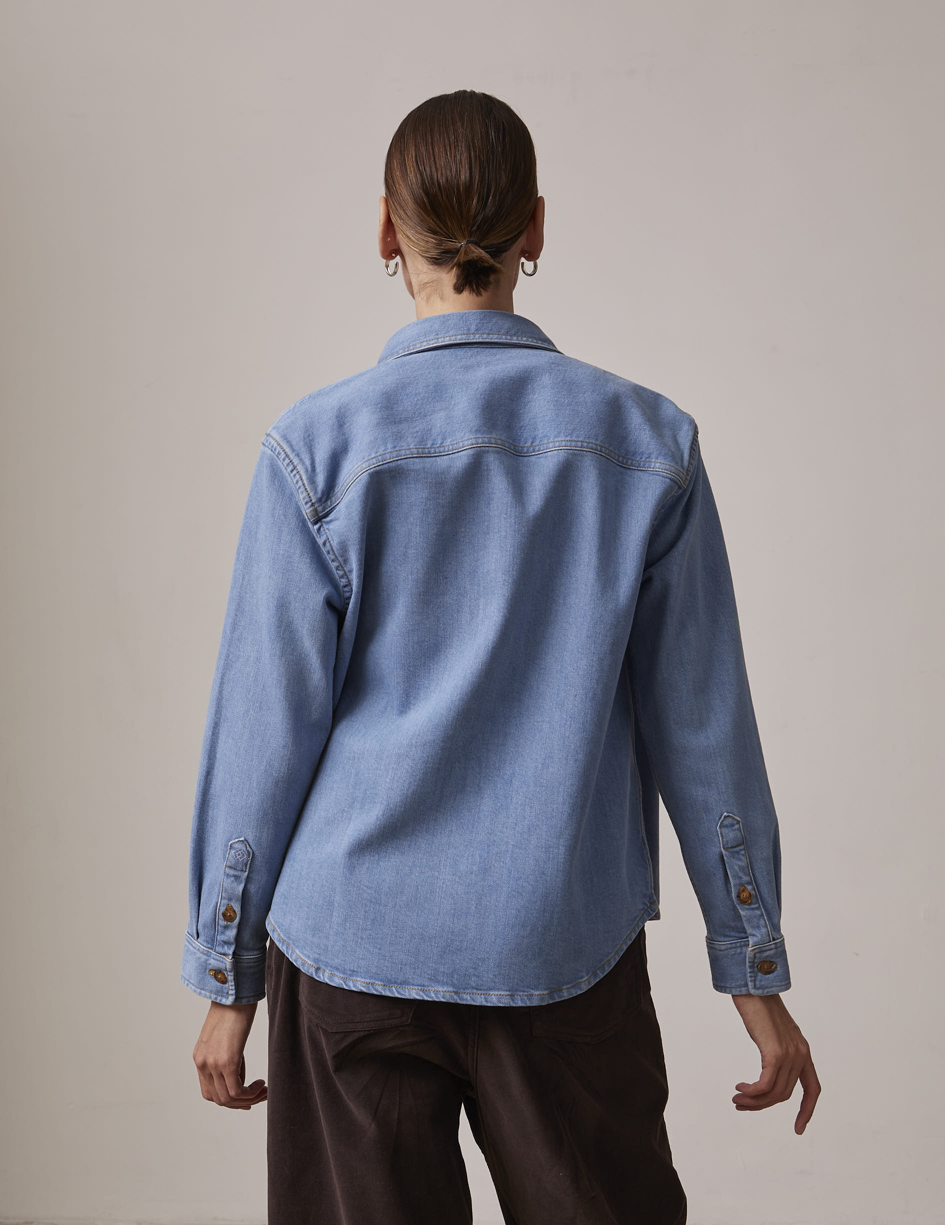 Ingrid blue denim overshirt - Denim - Shirt Collar