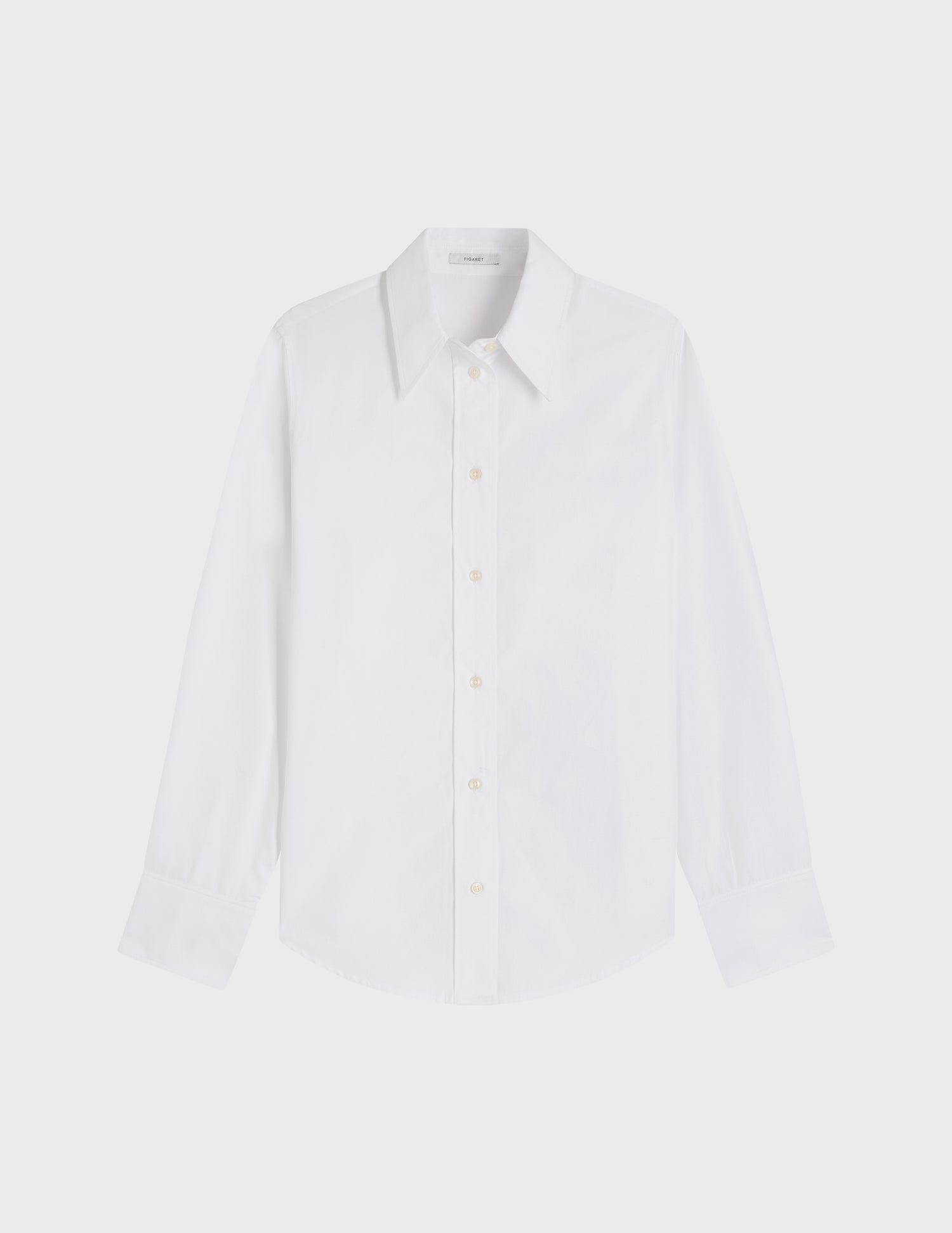 white Innah shirt - Poplin - Long Collar#5