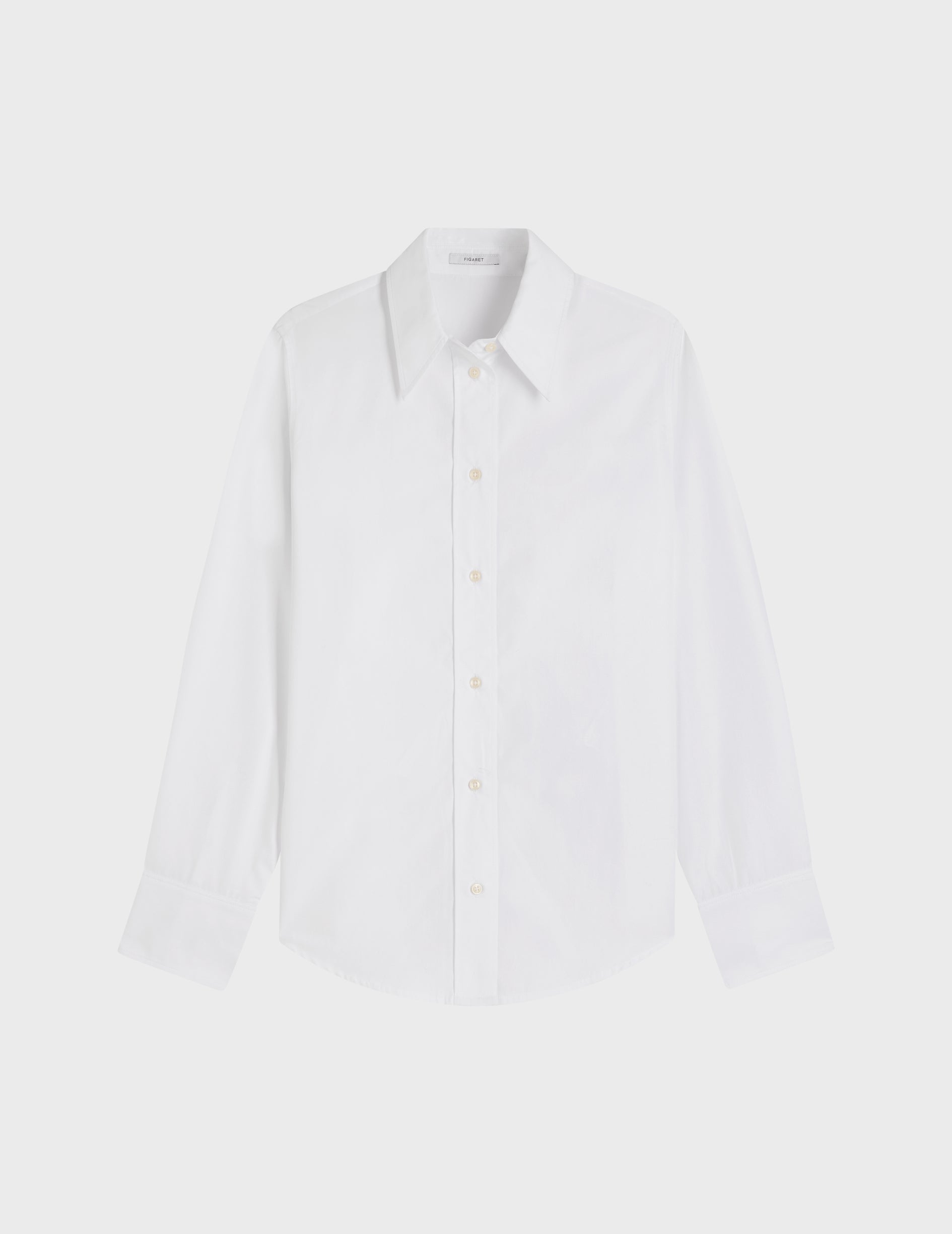 Innah white shirt - Poplin - Long Collar