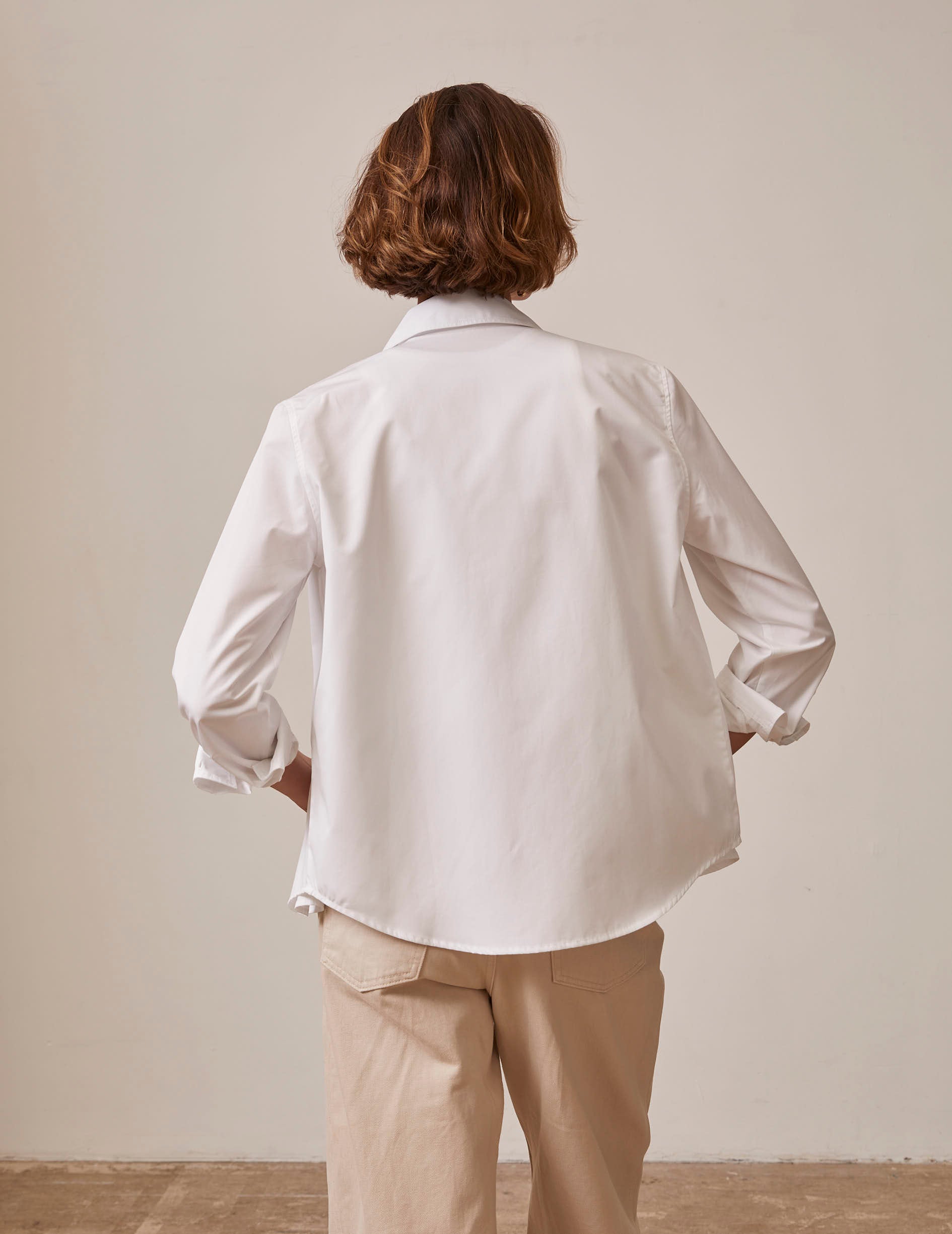 Innah white shirt - Poplin - Long Collar