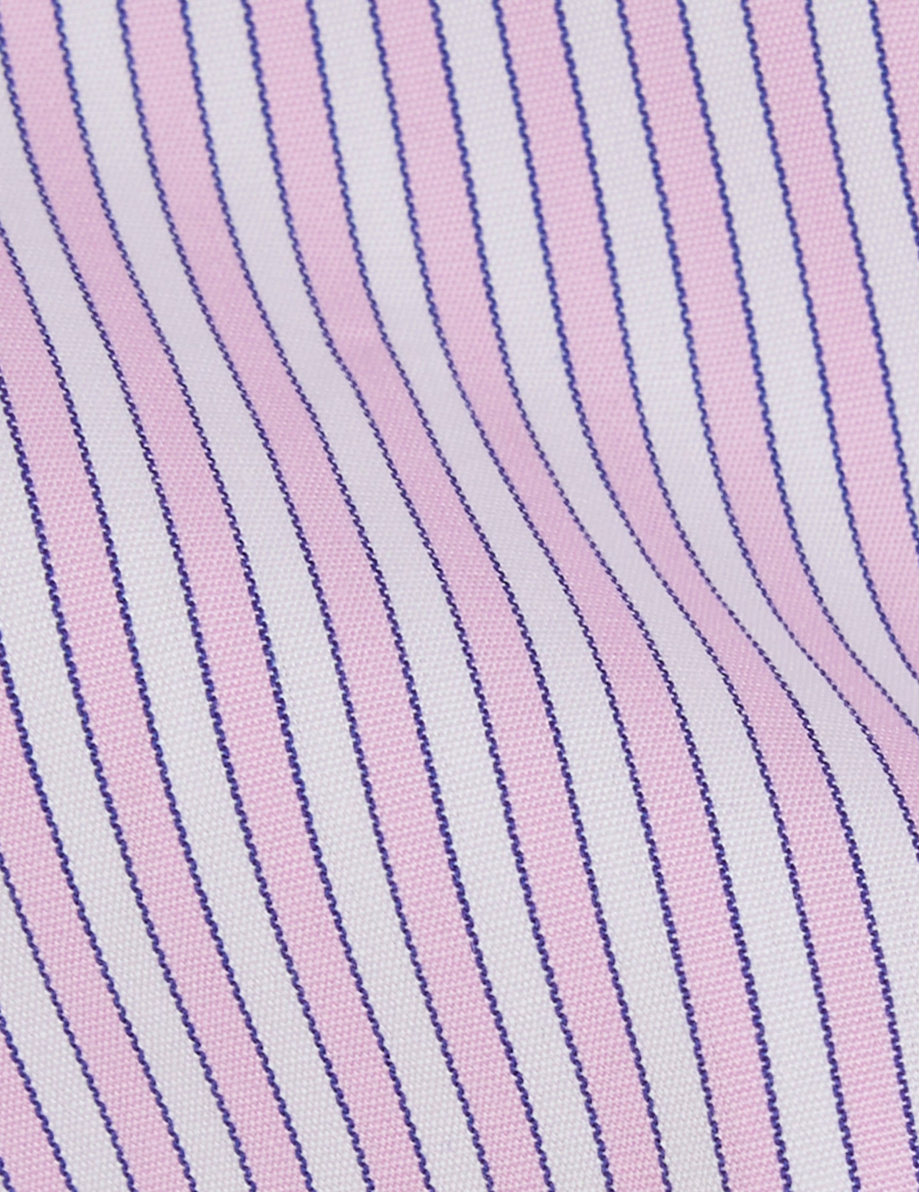 Irina Hidden button placket pink striped shirt - Poplin - Italian Collar