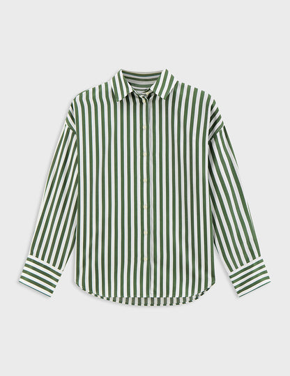 Green striped Lizandra shirt