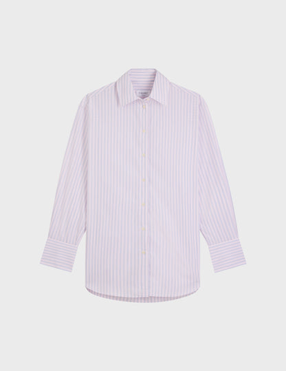 Mathilde pink striped shirt