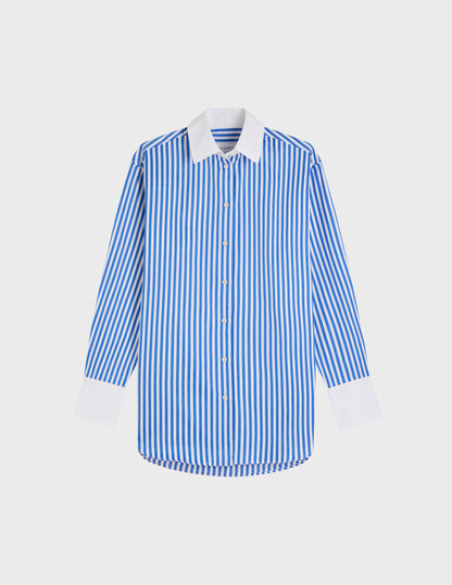 Mathilde blue striped shirt