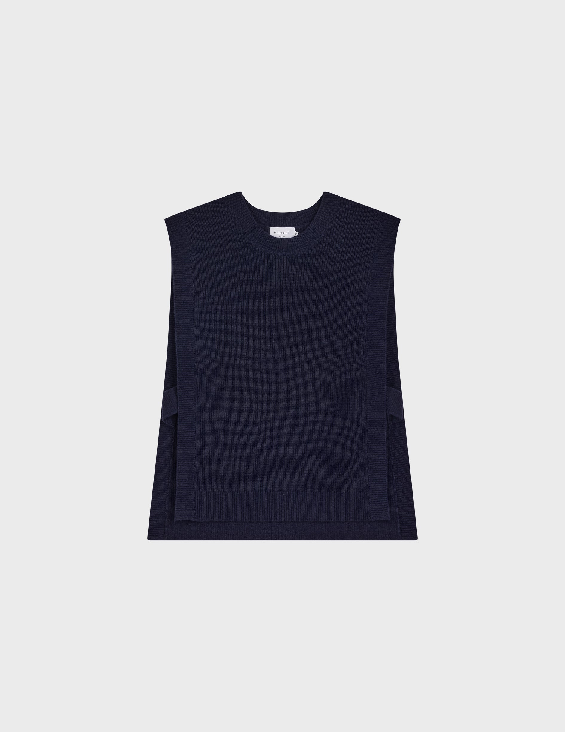 Ilonna sleeveless sweater navy blue